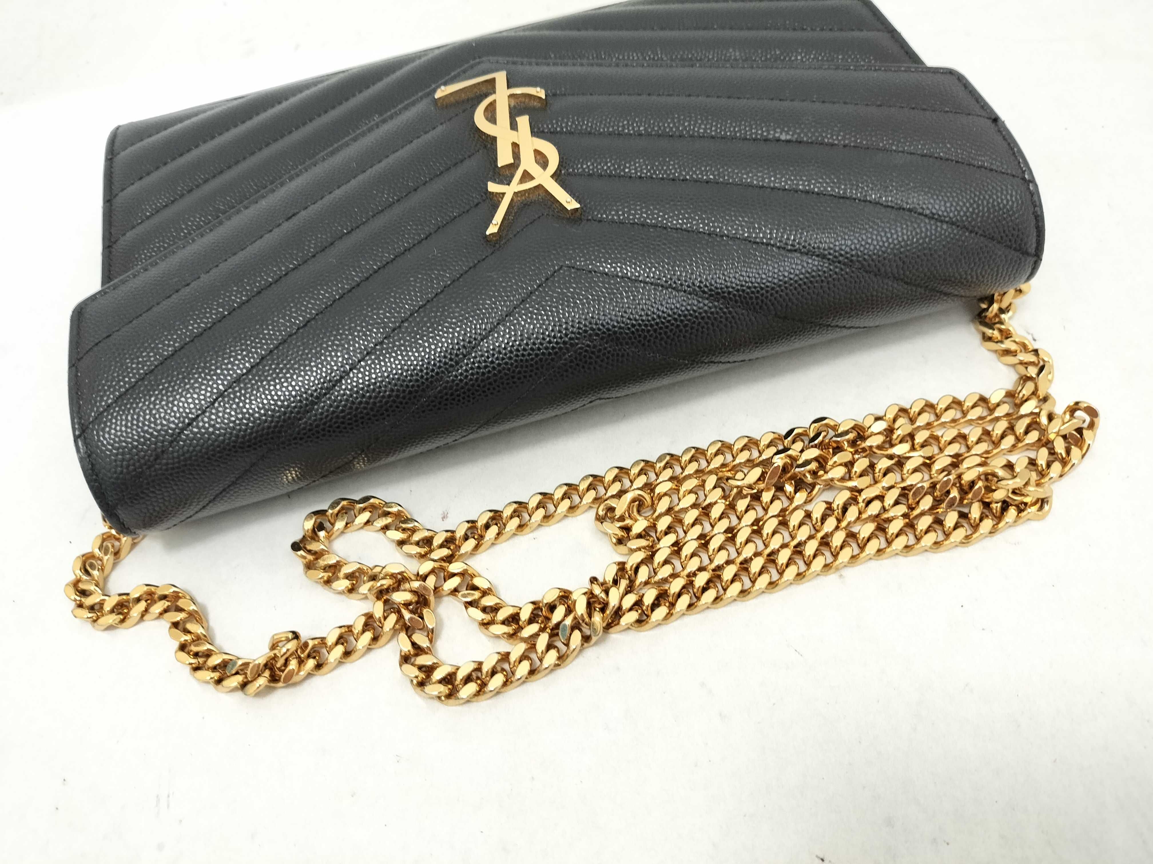 Chain Shoulder Bag, Black — view 3