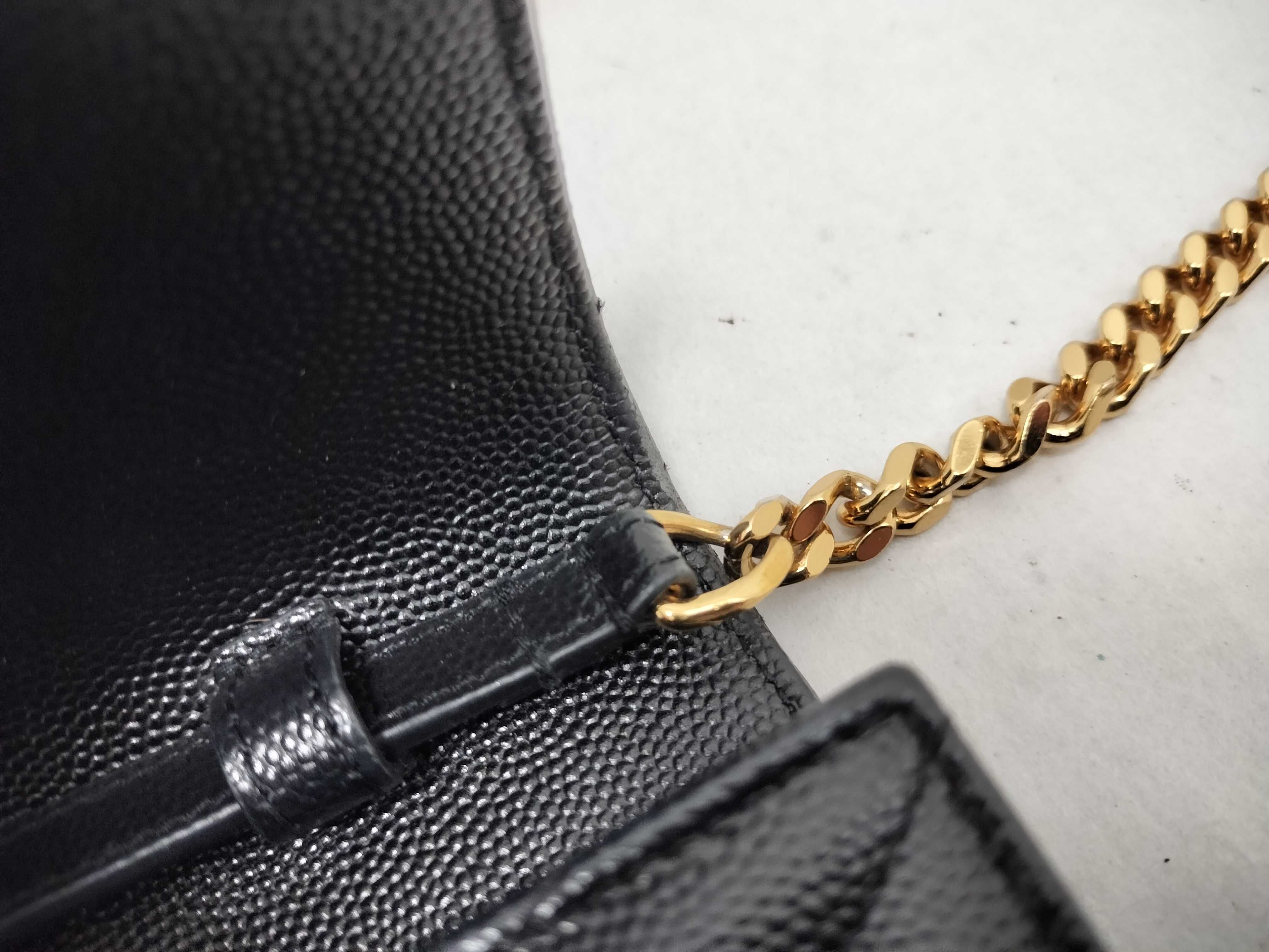 Chain Shoulder Bag, Black — view 5