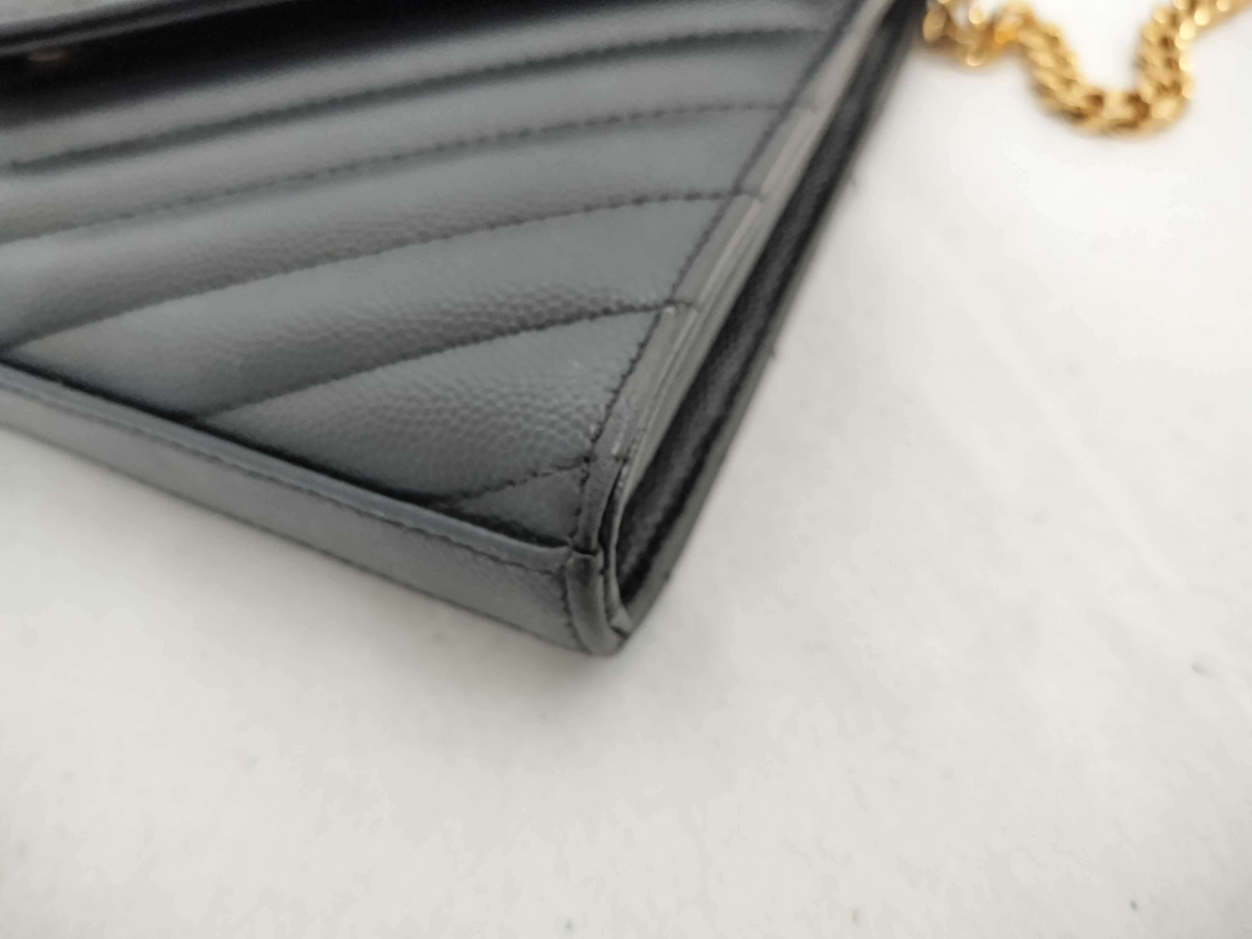 Chain Shoulder Bag, Black — view 6