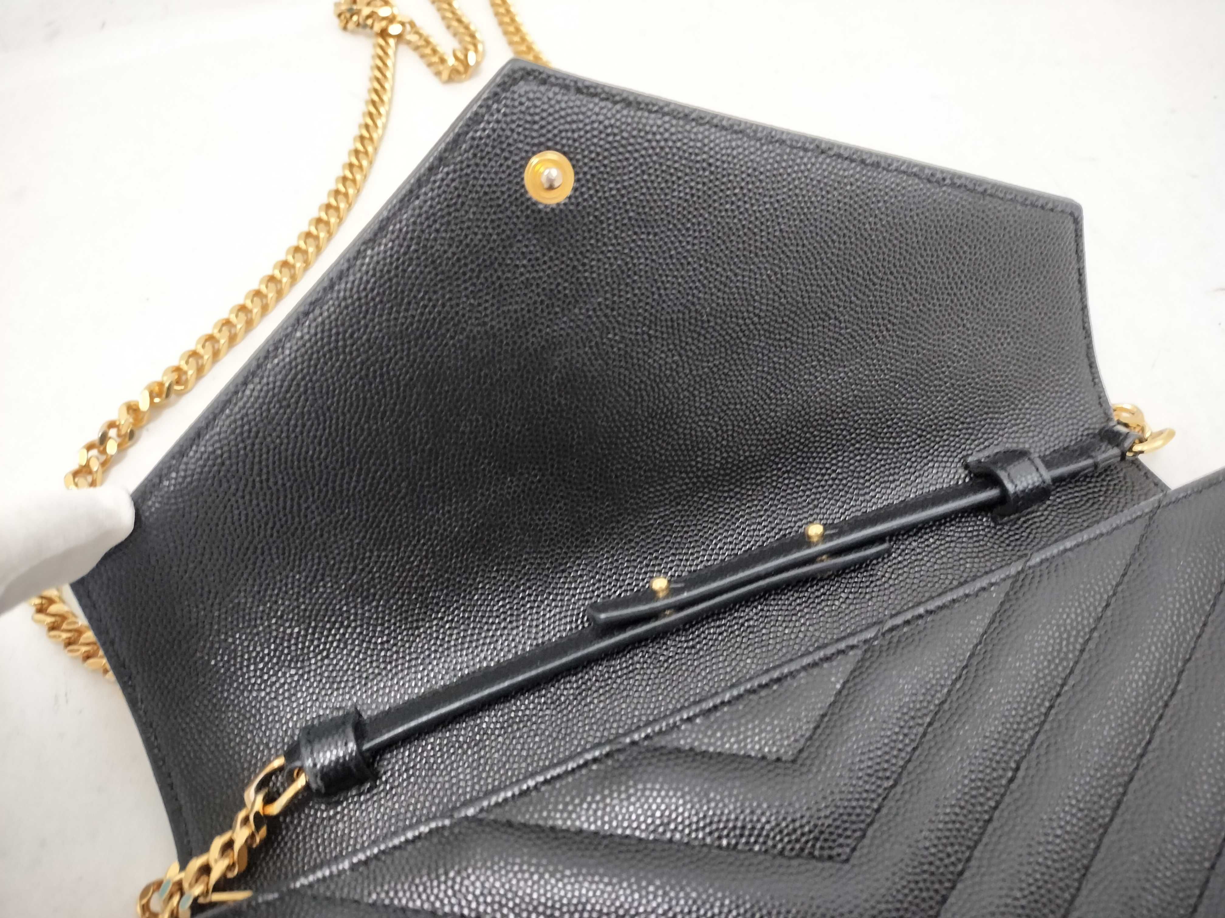Chain Shoulder Bag, Black — view 8