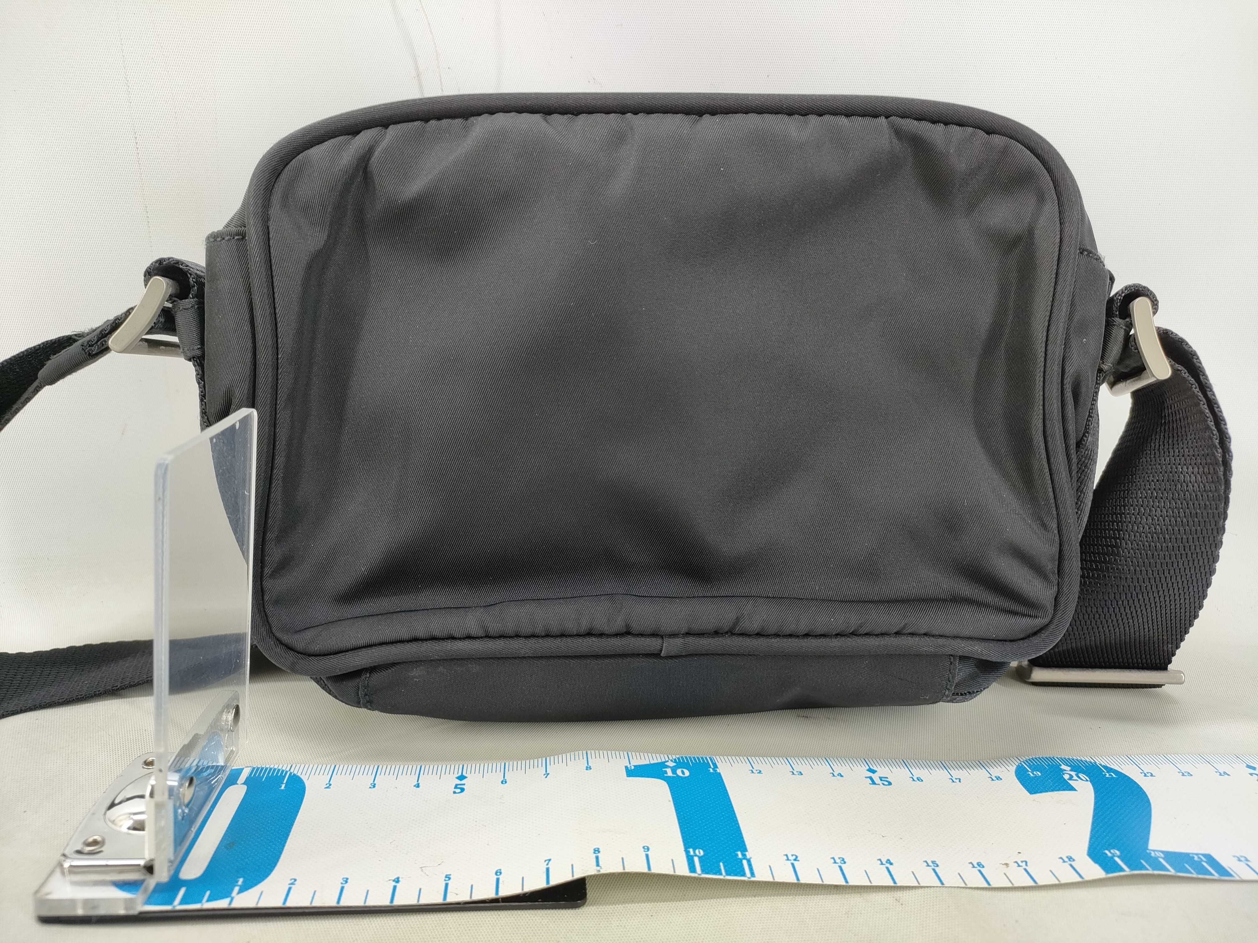 Nylon Shoulder Bag (Black) — view 2