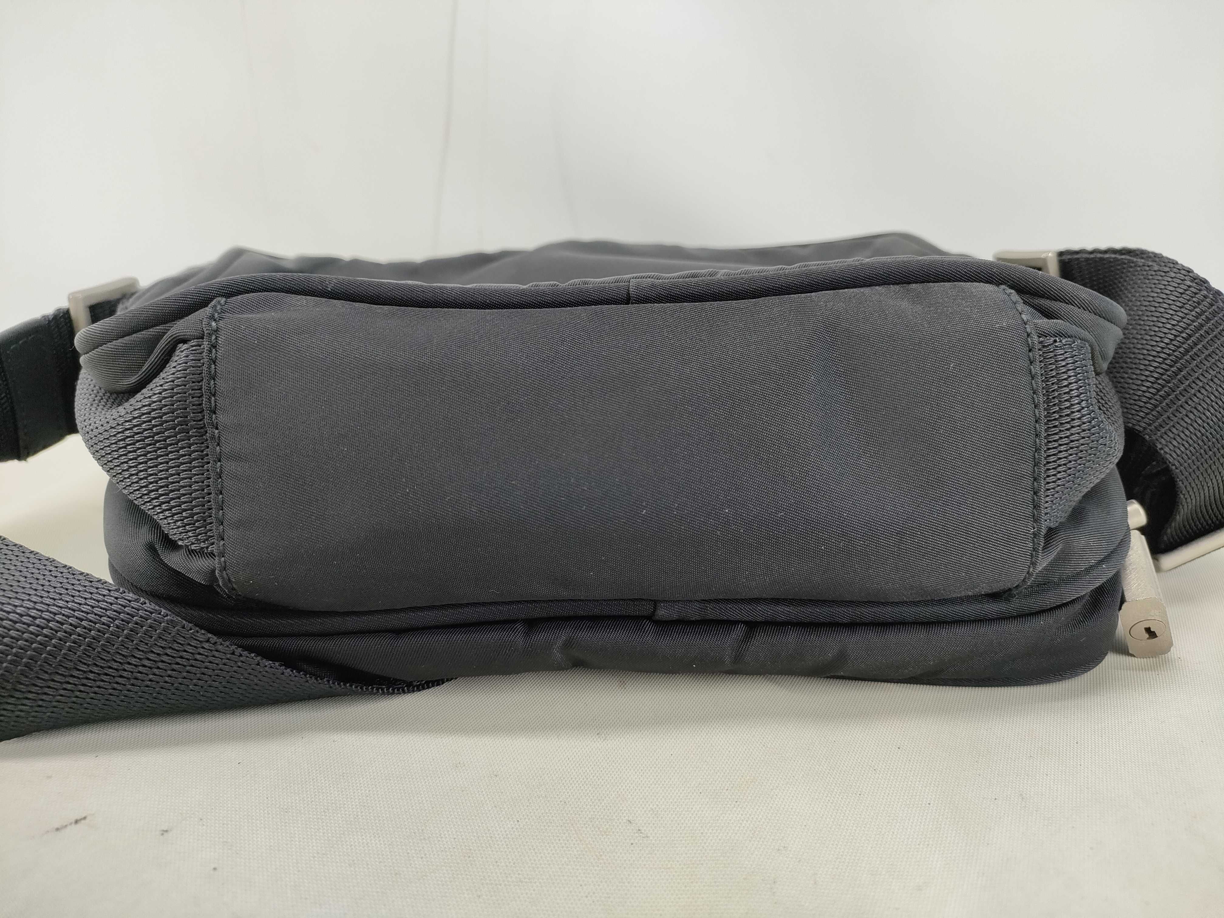 Nylon Shoulder Bag (Black) — view 3