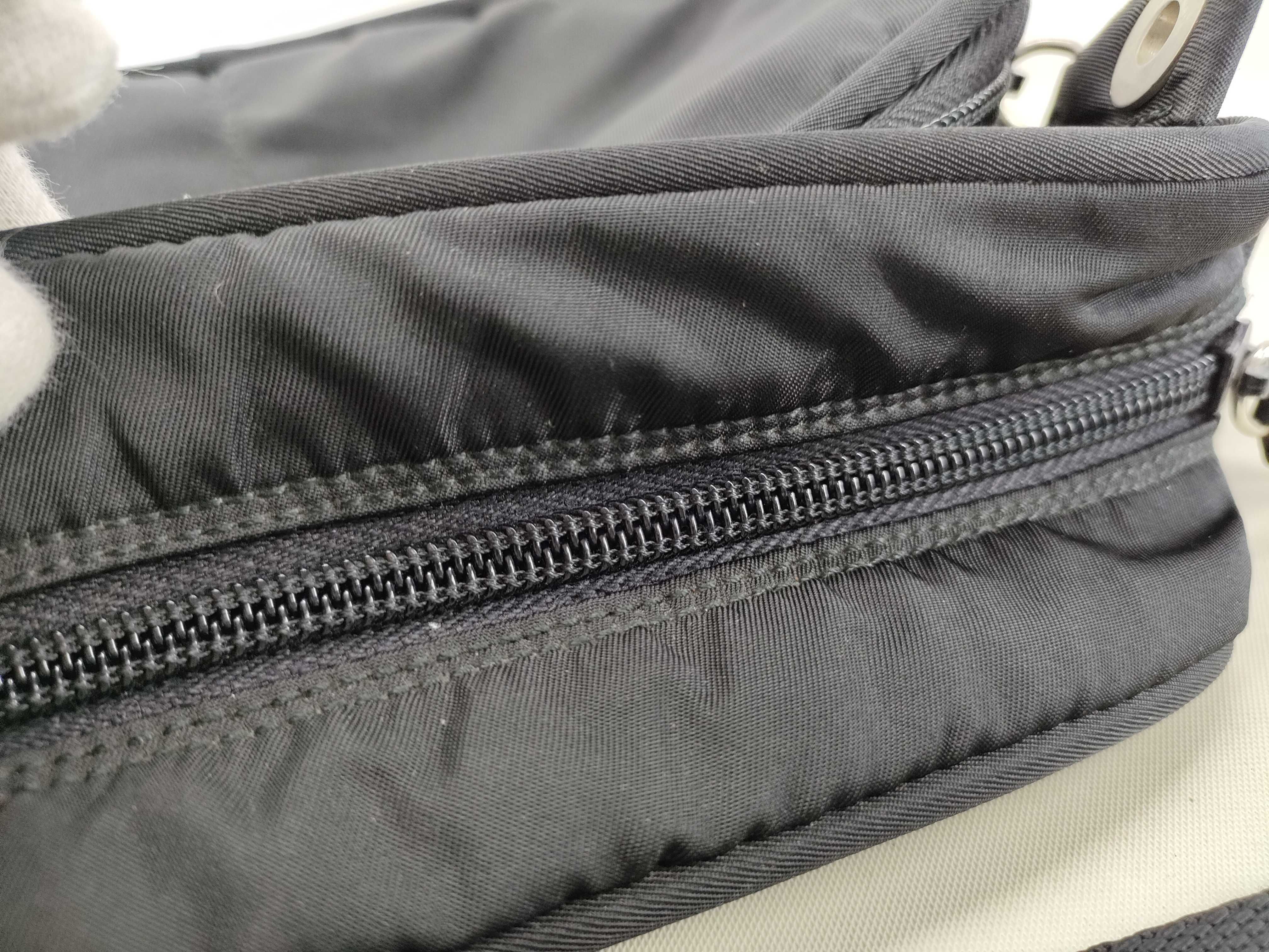 Nylon Shoulder Bag (Black) — view 8