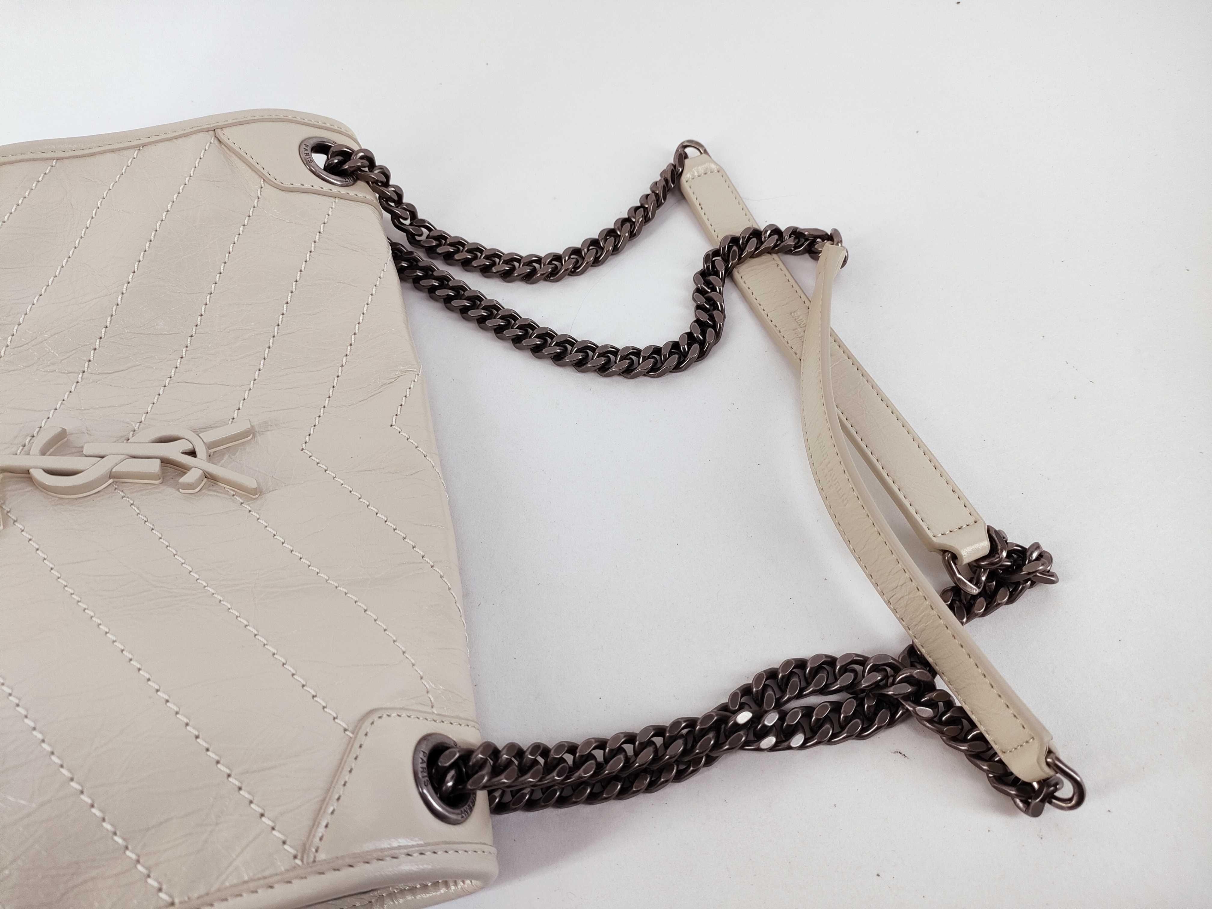 Niki Baby Leather Chain Shoulder Bag — view 3