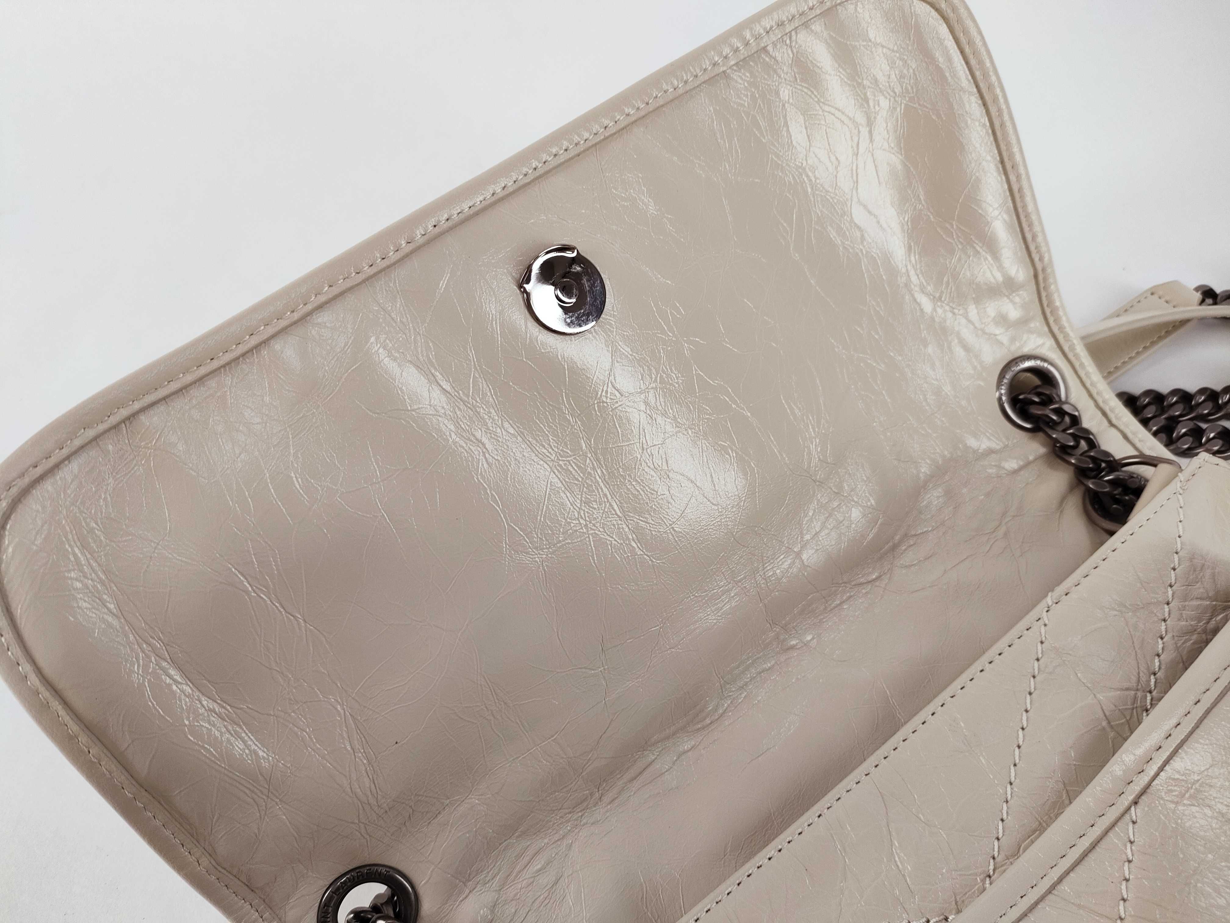 Niki Baby Leather Chain Shoulder Bag — view 8