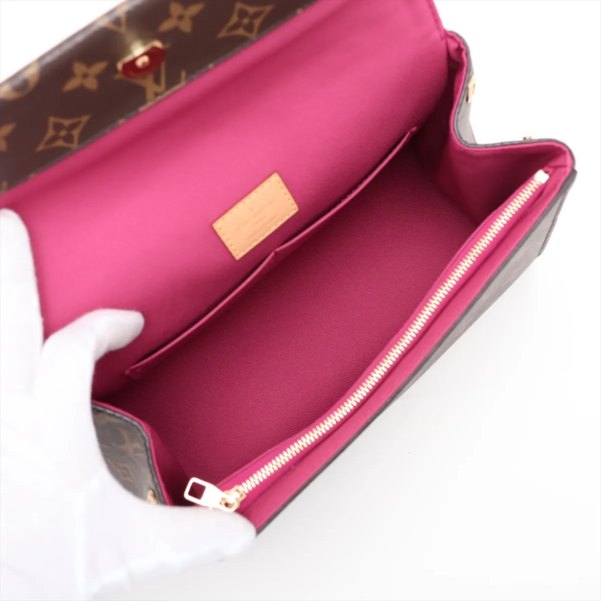 Monogram Cluny BB M42738 SA0187 Brown x Pink (RFID detected) — view 8
