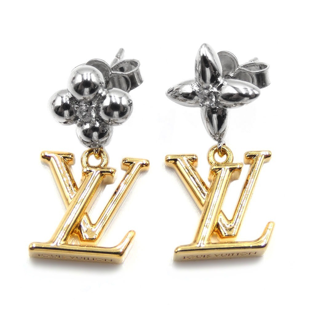 earrings, pendant, LV iconic flower design, unused. — view 2