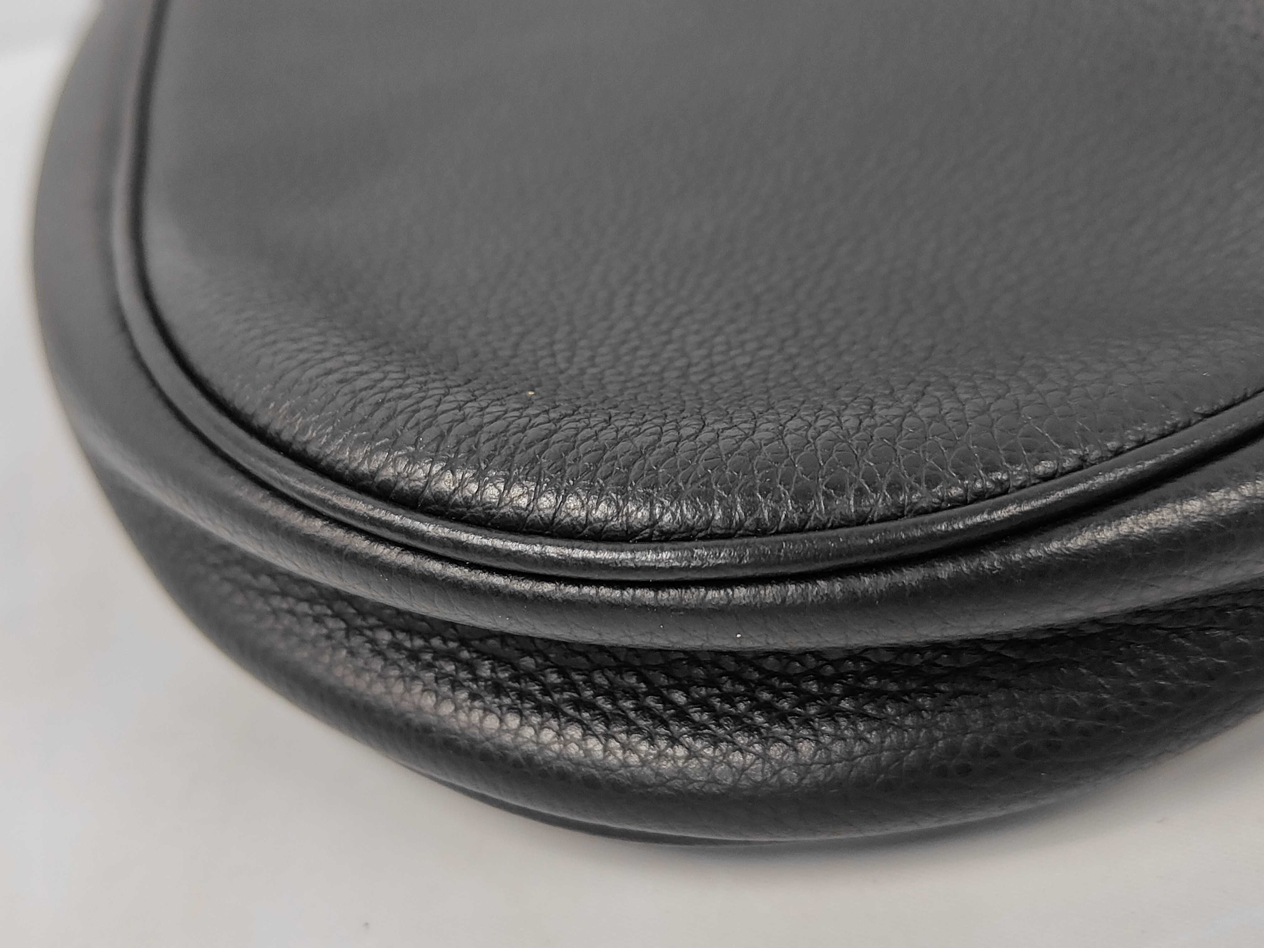 Saddle Bag Leather Black Dior Shoulder Bag — view 4