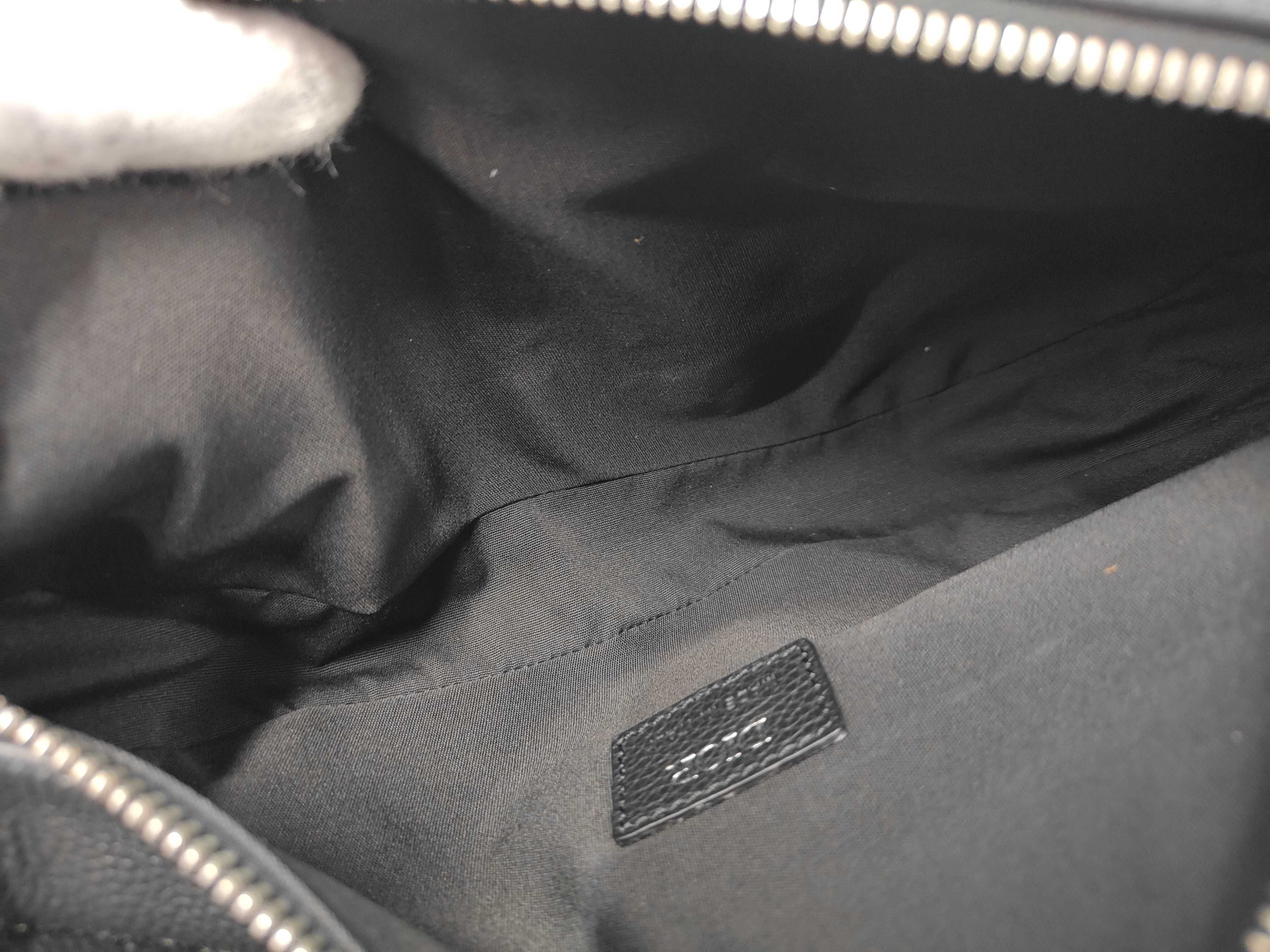 Saddle Bag Leather Black Dior Shoulder Bag — view 8