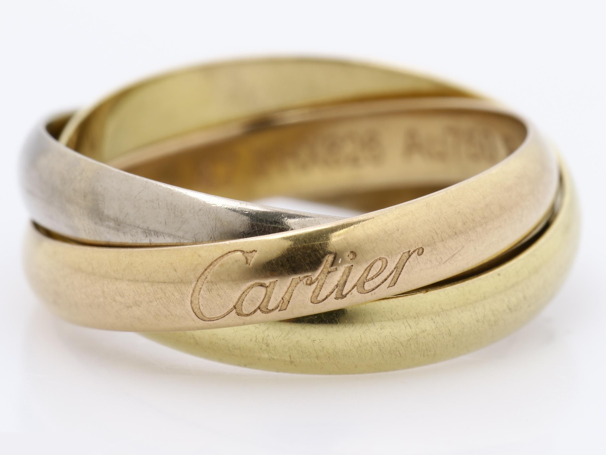 Trinity (precious metal) ring, 750, size #47, 4.2g — view 2
