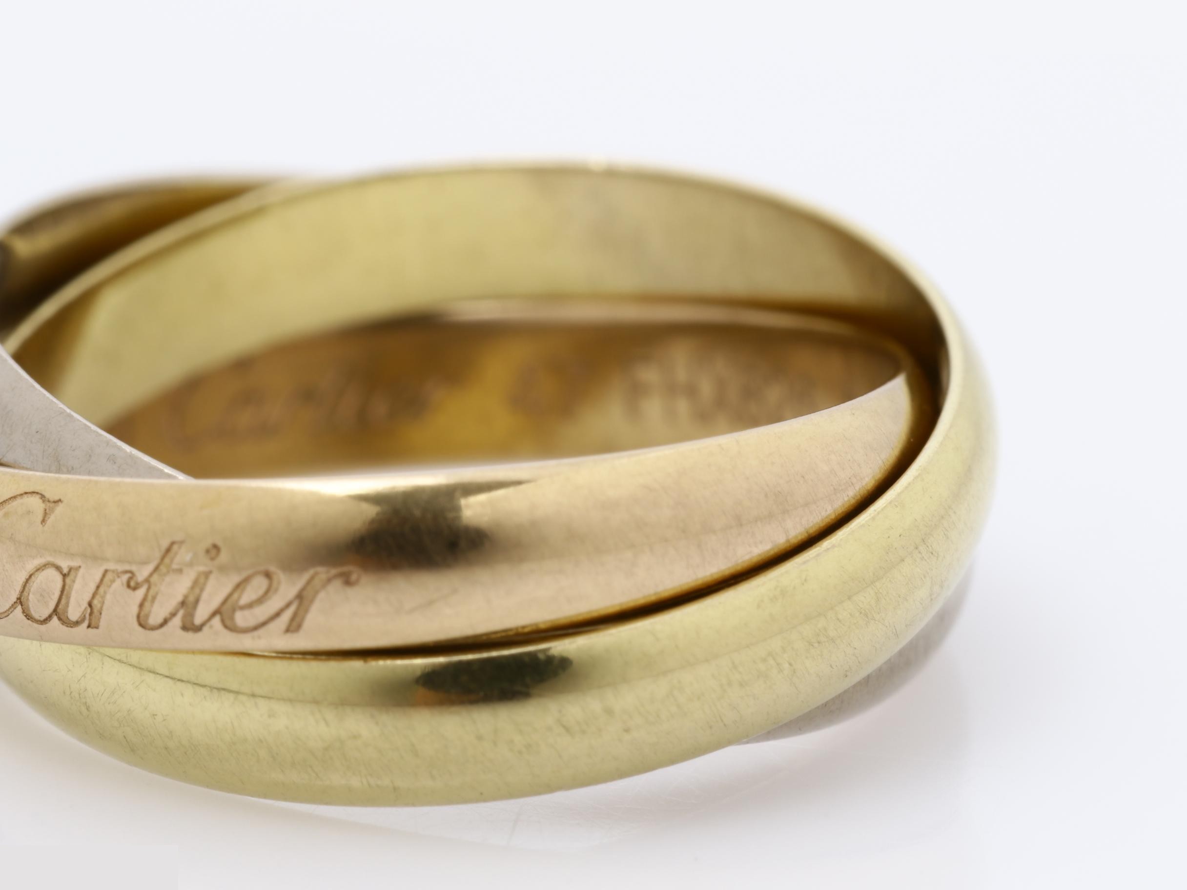 Trinity (precious metal) ring, 750, size #47, 4.2g — view 3