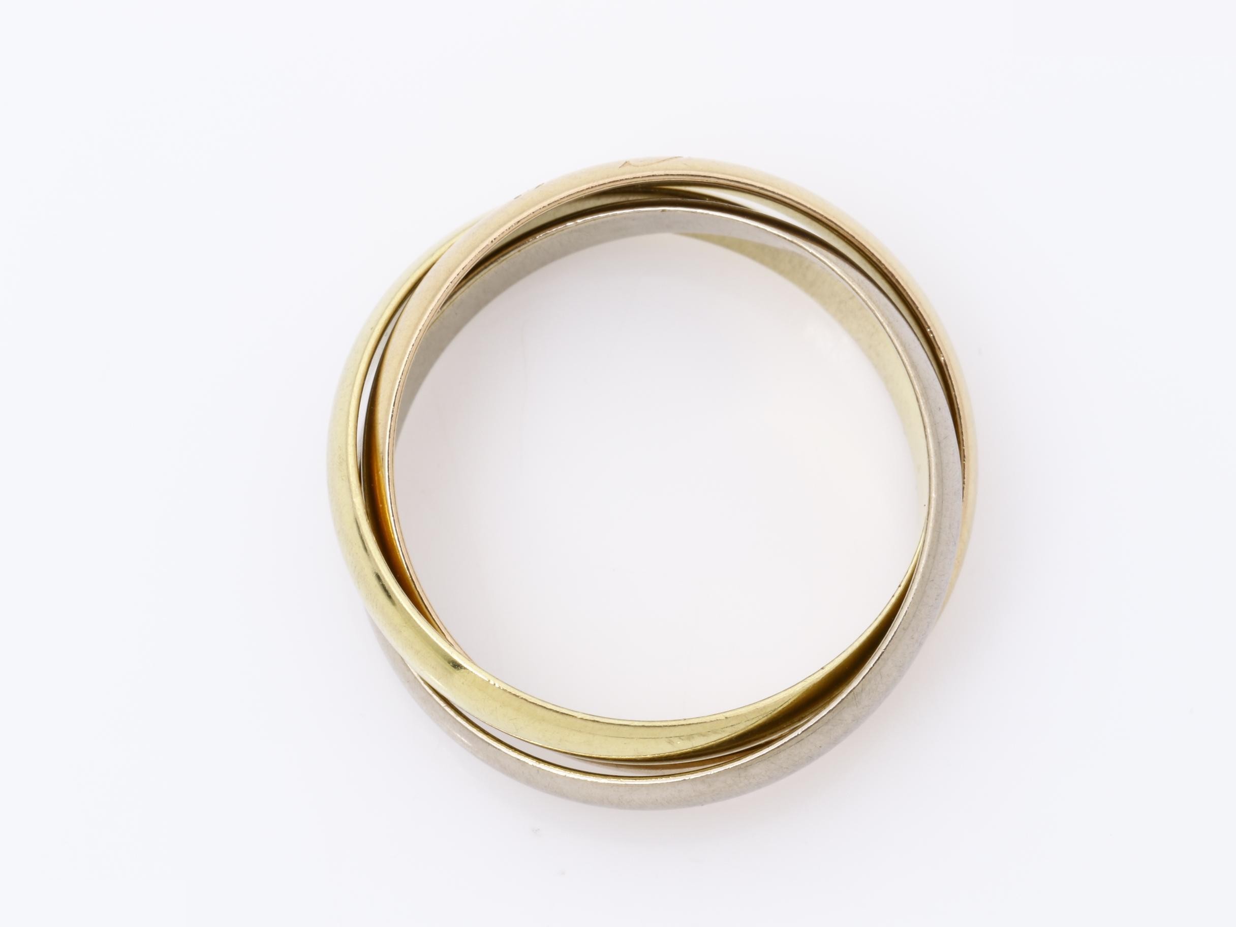 Trinity (precious metal) ring, 750, size #47, 4.2g — view 5