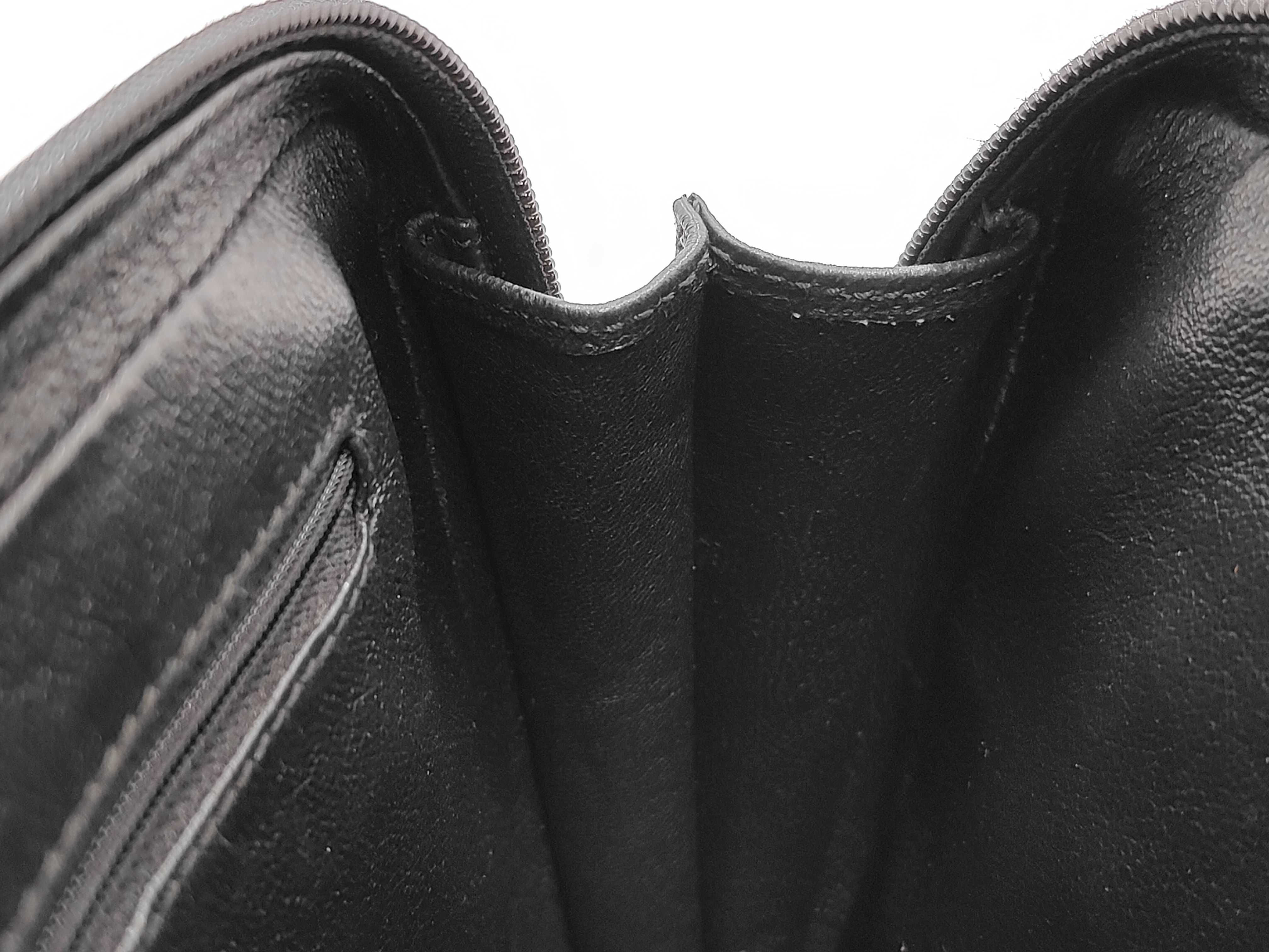Calf Hair Leather Black Shoulder Bag with Silver Logo — view 13