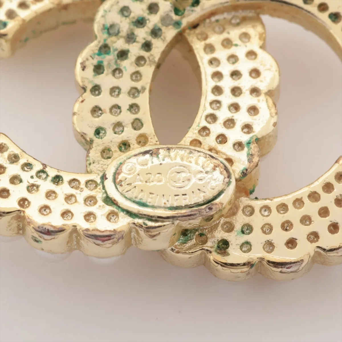 Cocomark A20C Earrings (for both ears) GP x Fake Pearl Gold — view 5