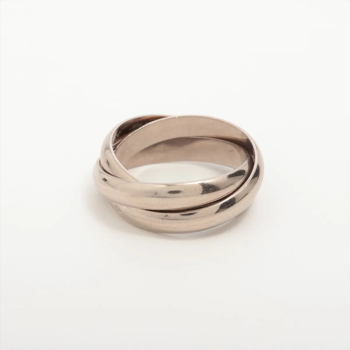 Trinity Ring, 750 (WG), 8.9g, Size 53, O2918T, hallmark partially faded. — view 2