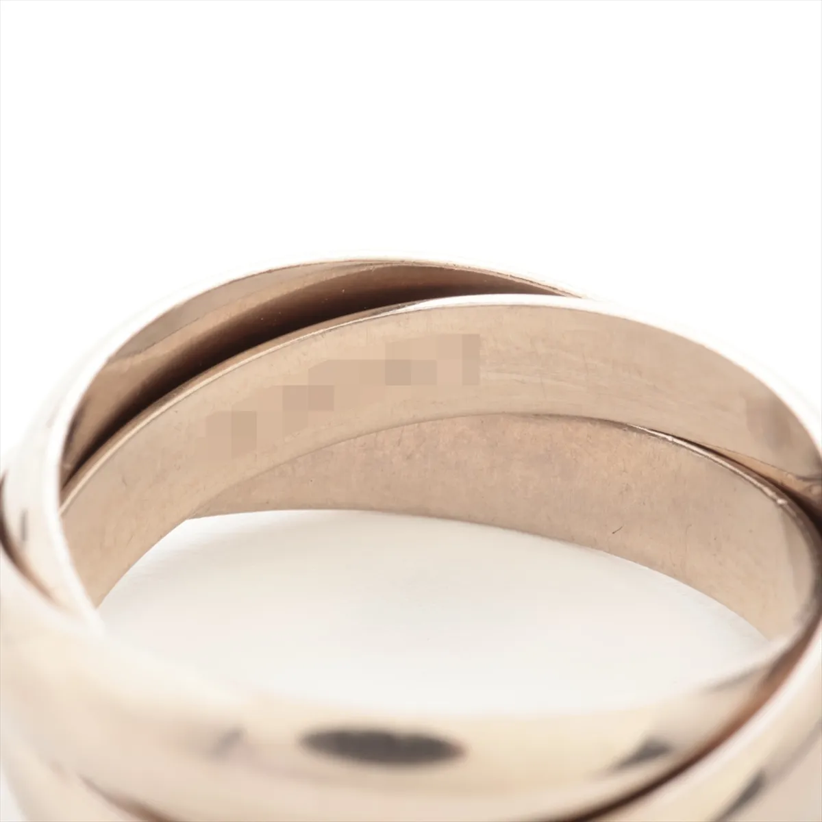 Trinity Ring, 750 (WG), 8.9g, Size 53, O2918T, hallmark partially faded. — view 3