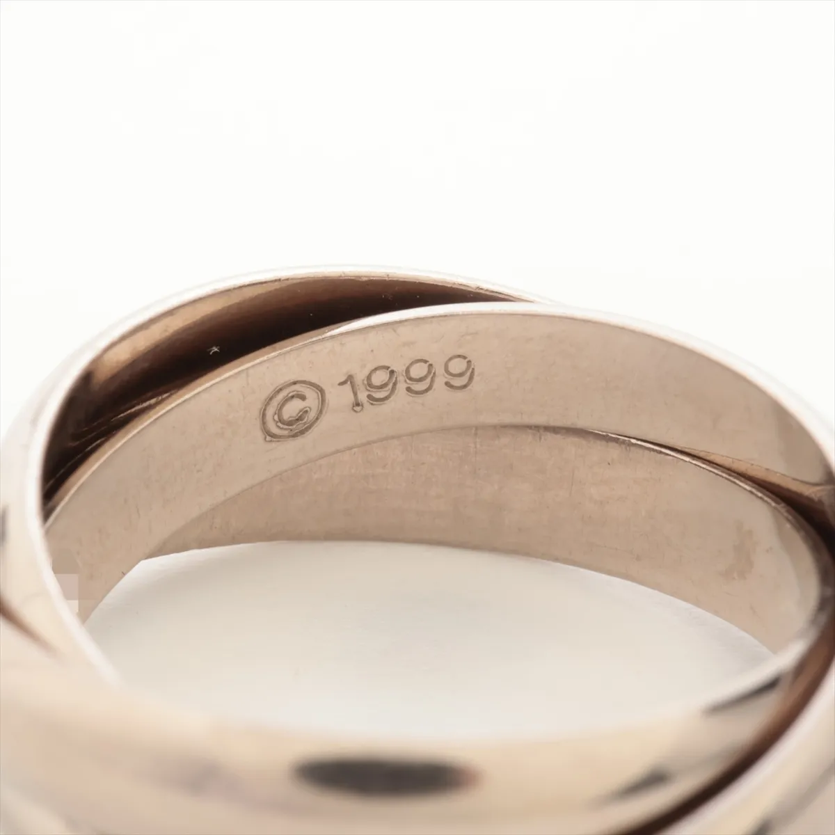 Trinity Ring, 750 (WG), 8.9g, Size 53, O2918T, hallmark partially faded. — view 5