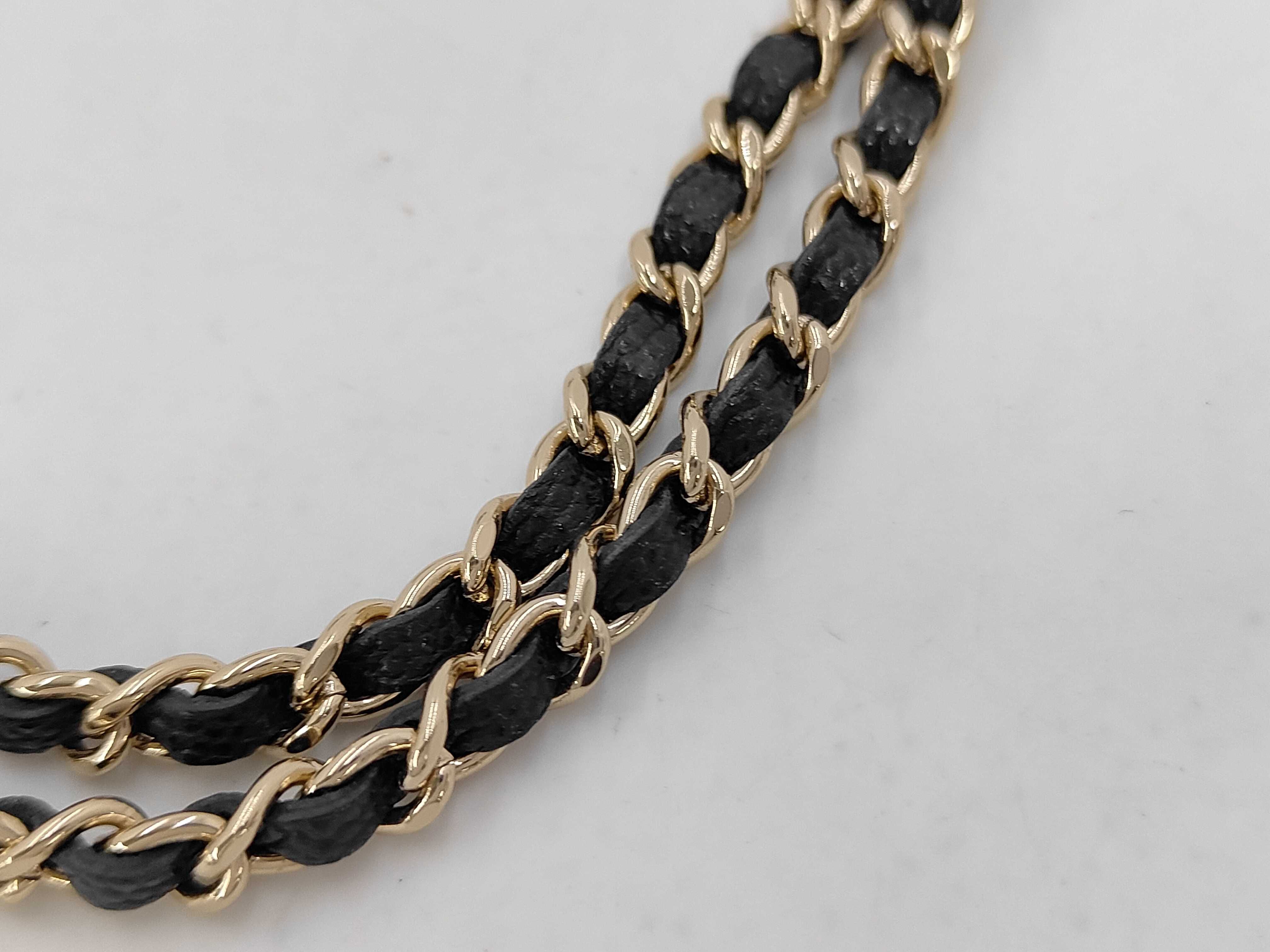 Mini Matelassé Coco Ball Chain Shoulder Bag, Caviar Leather, Black, Gold Hardware. — view 6