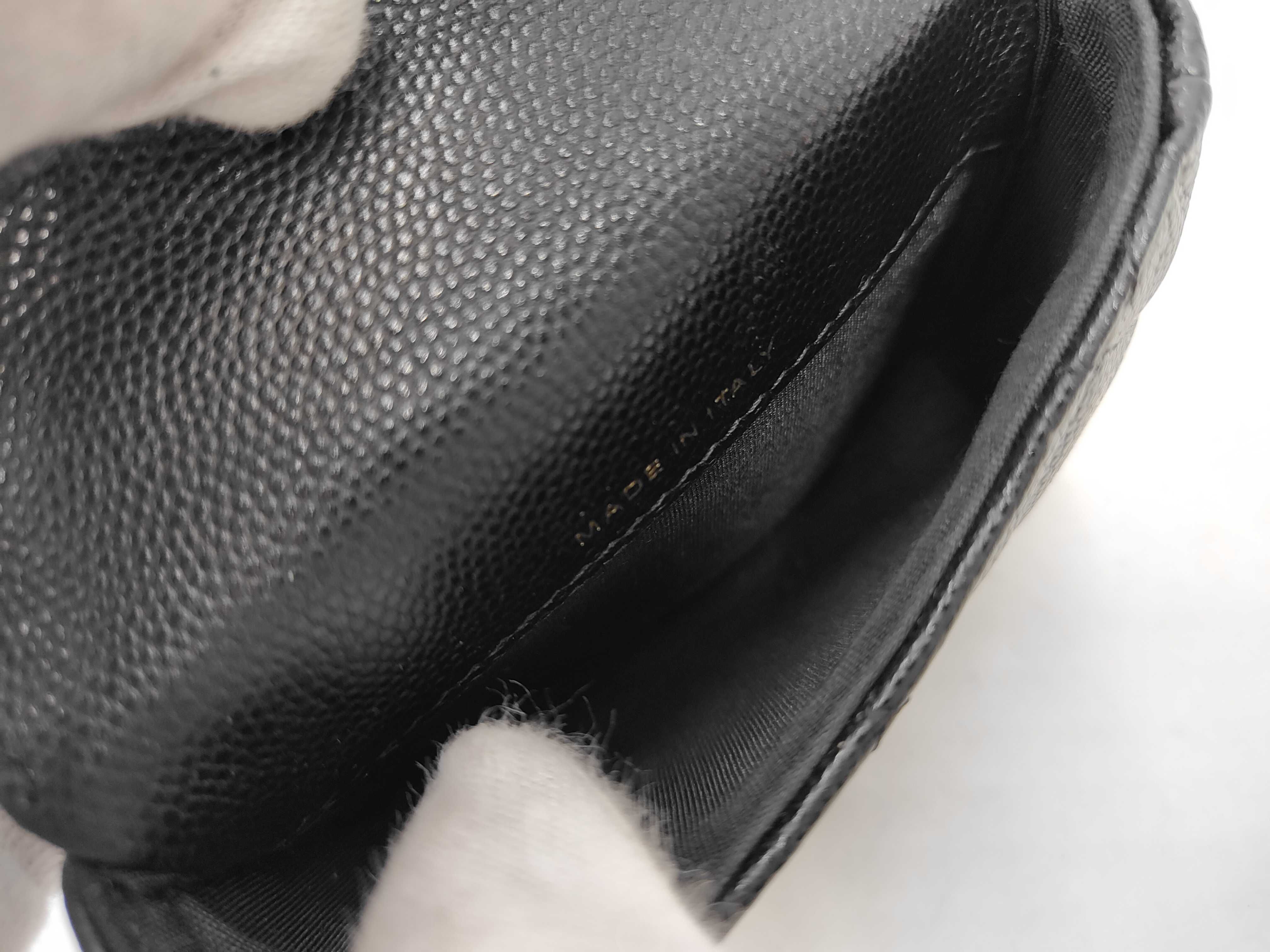 Mini Matelassé Coco Ball Chain Shoulder Bag, Caviar Leather, Black, Gold Hardware. — view 9