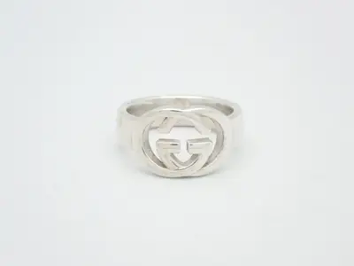 ring, 925 sterling silver, 5.5g, Interlocking G
