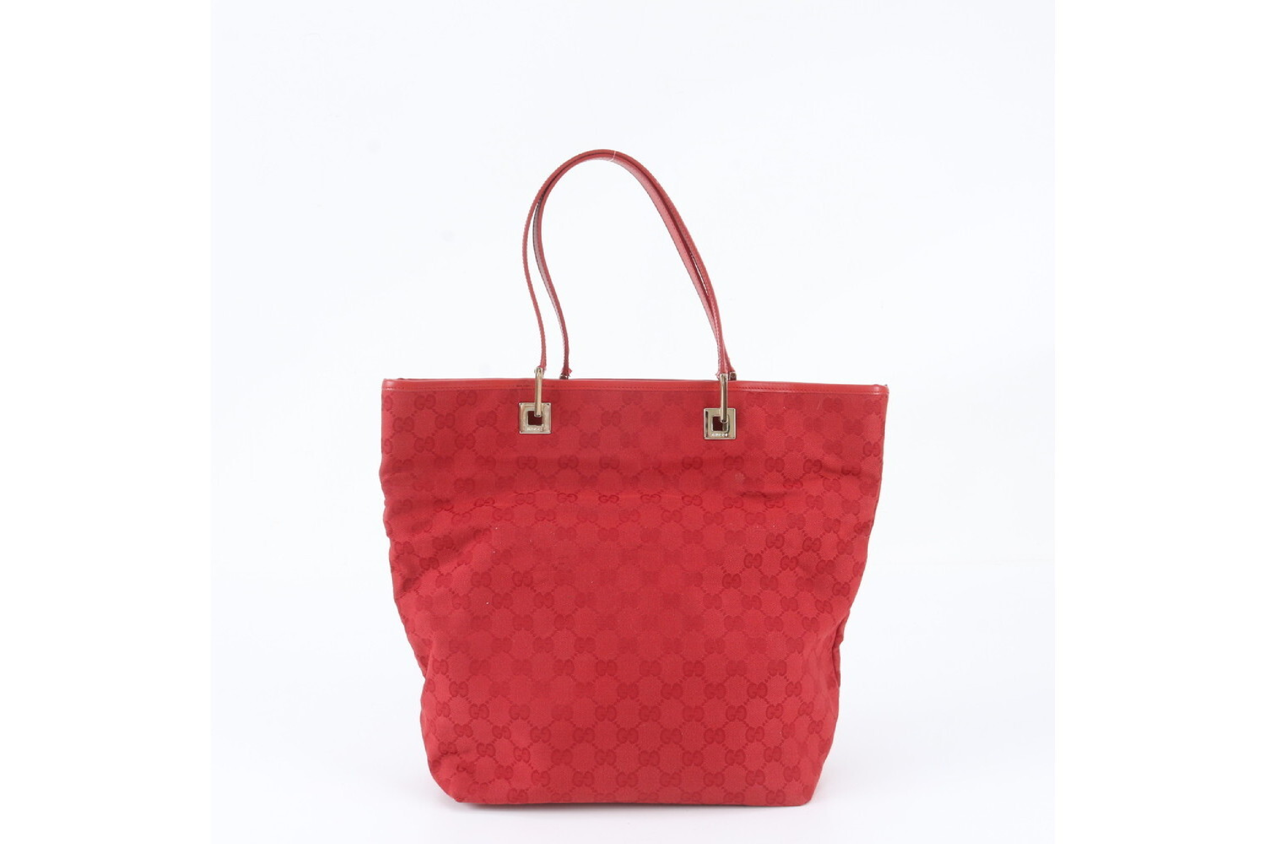 GG Canvas Leather Tote Bag — view 3