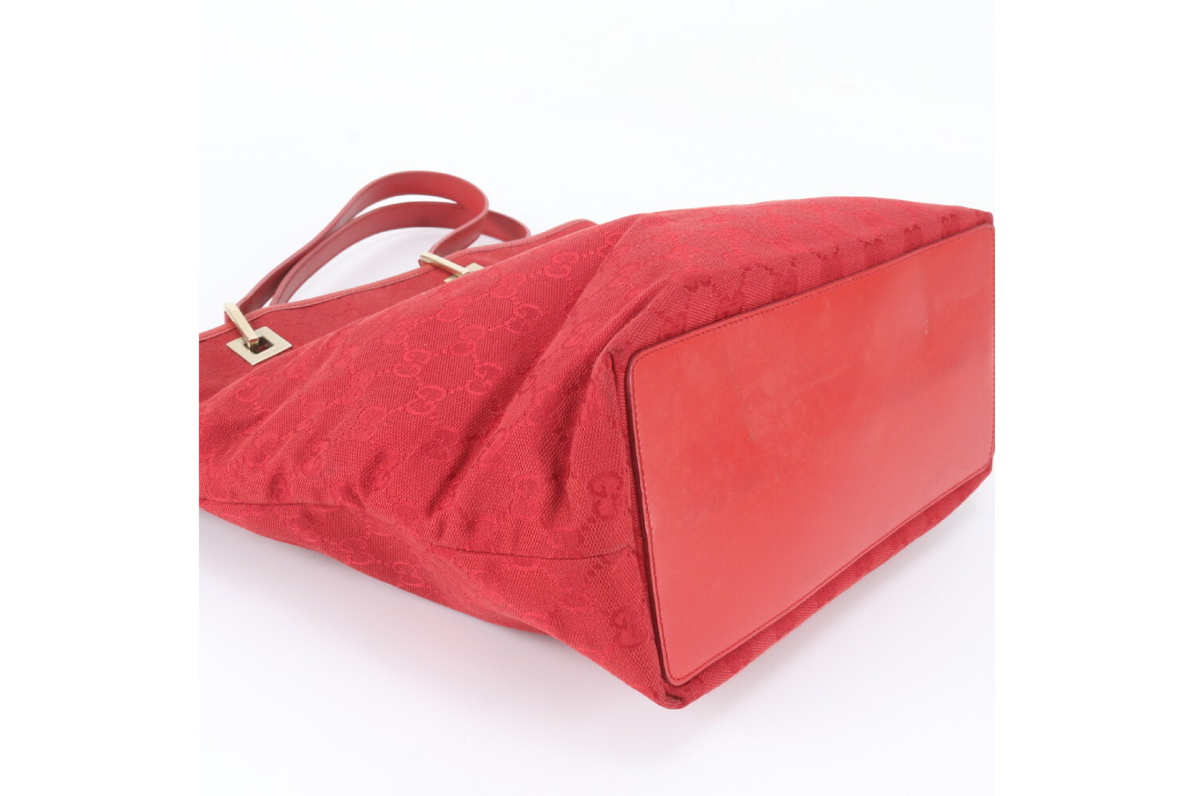GG Canvas Leather Tote Bag — view 4