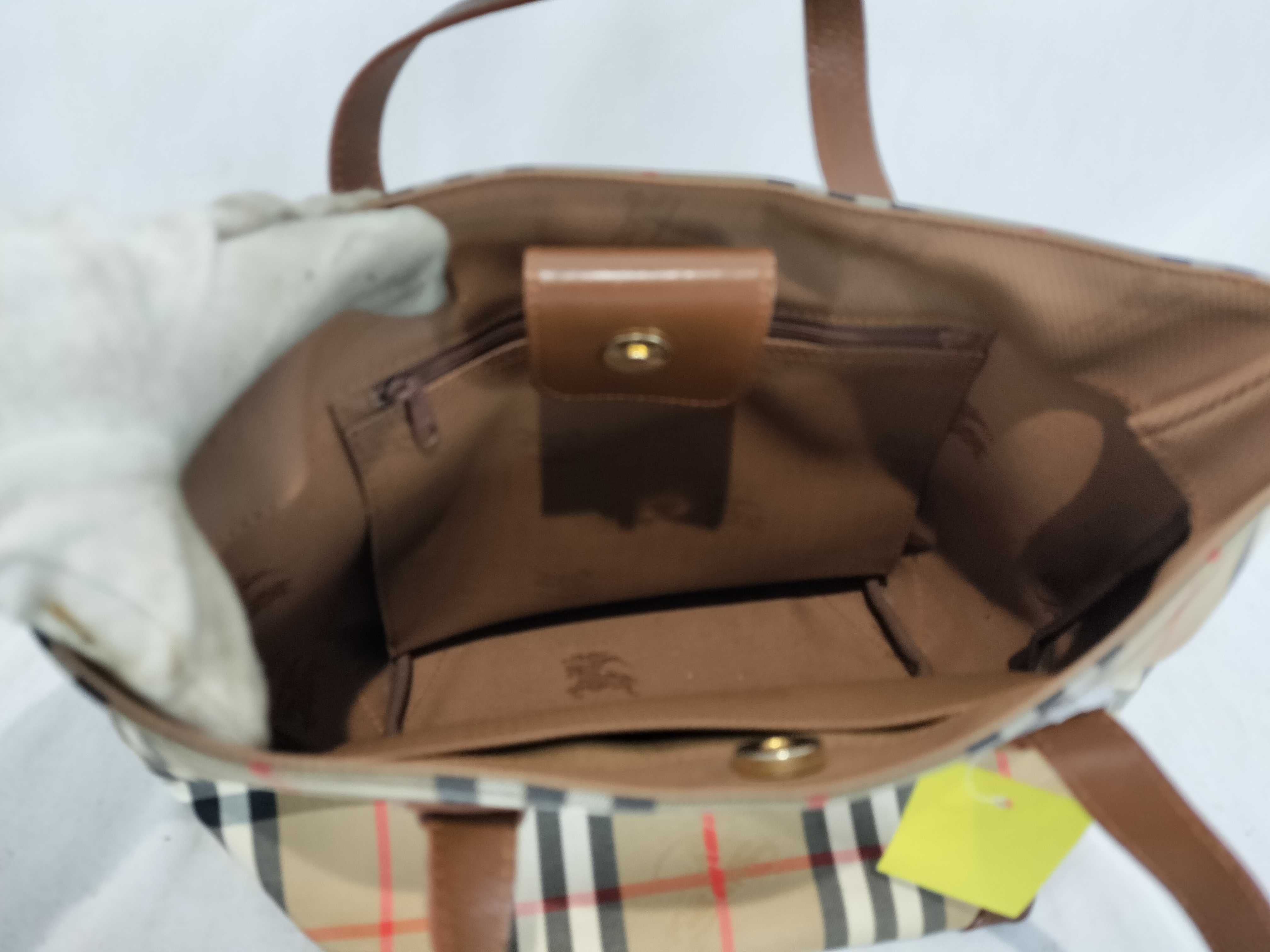 Nova Check Shadow Horse Tote Handbag — view 9