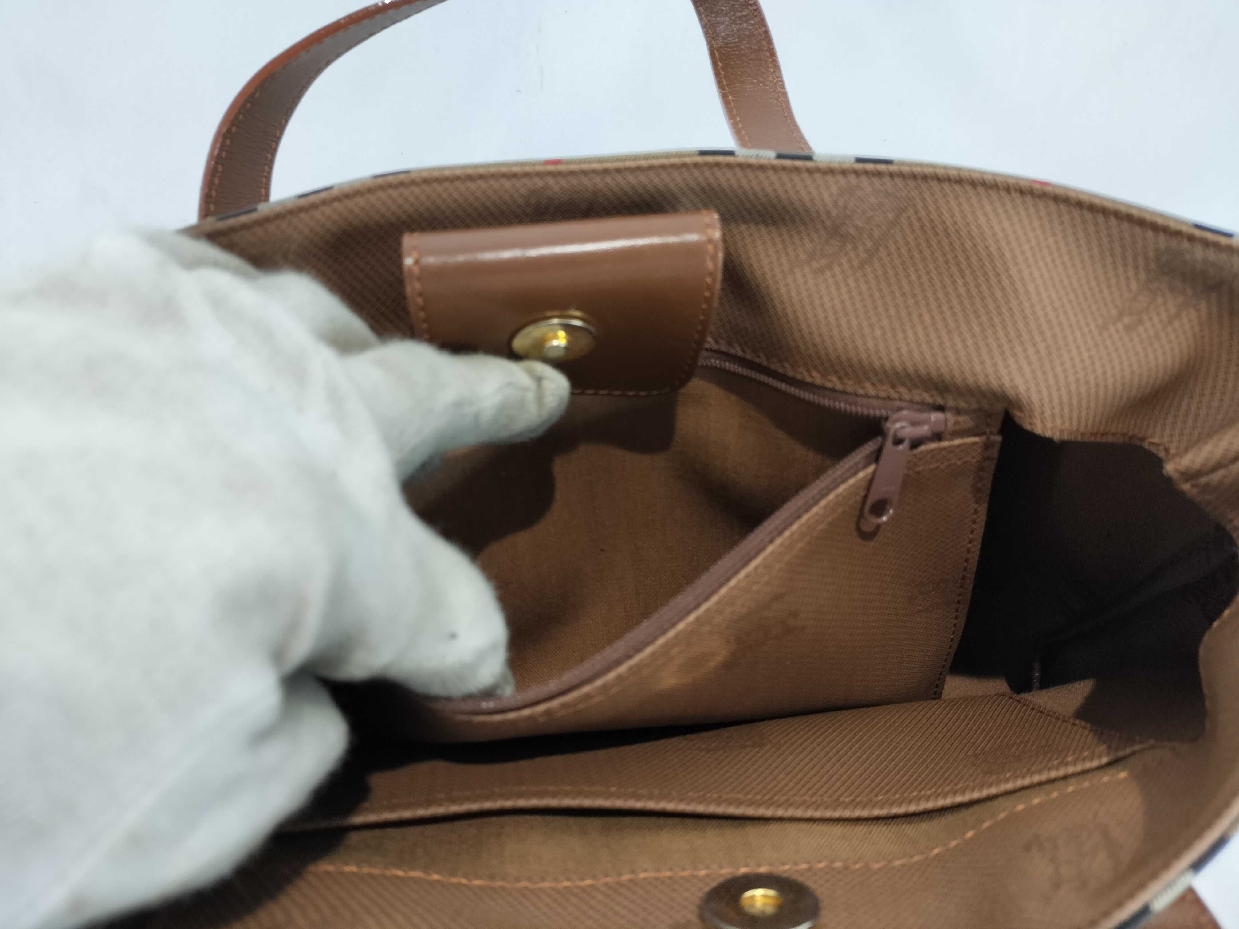 Nova Check Shadow Horse Tote Handbag — view 10
