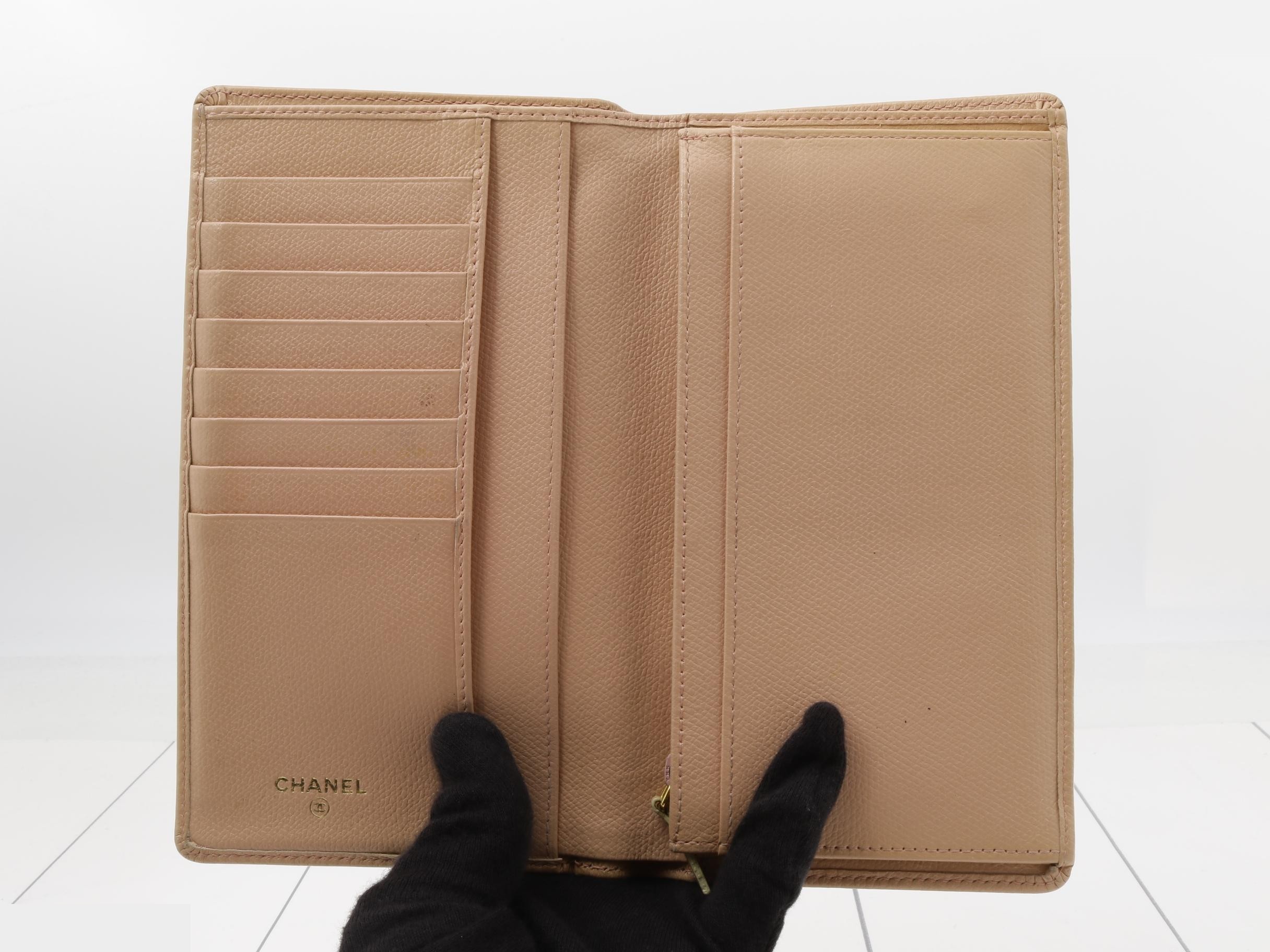 Caviar leather (bag) and wallet, Coco Mark, pink — view 4