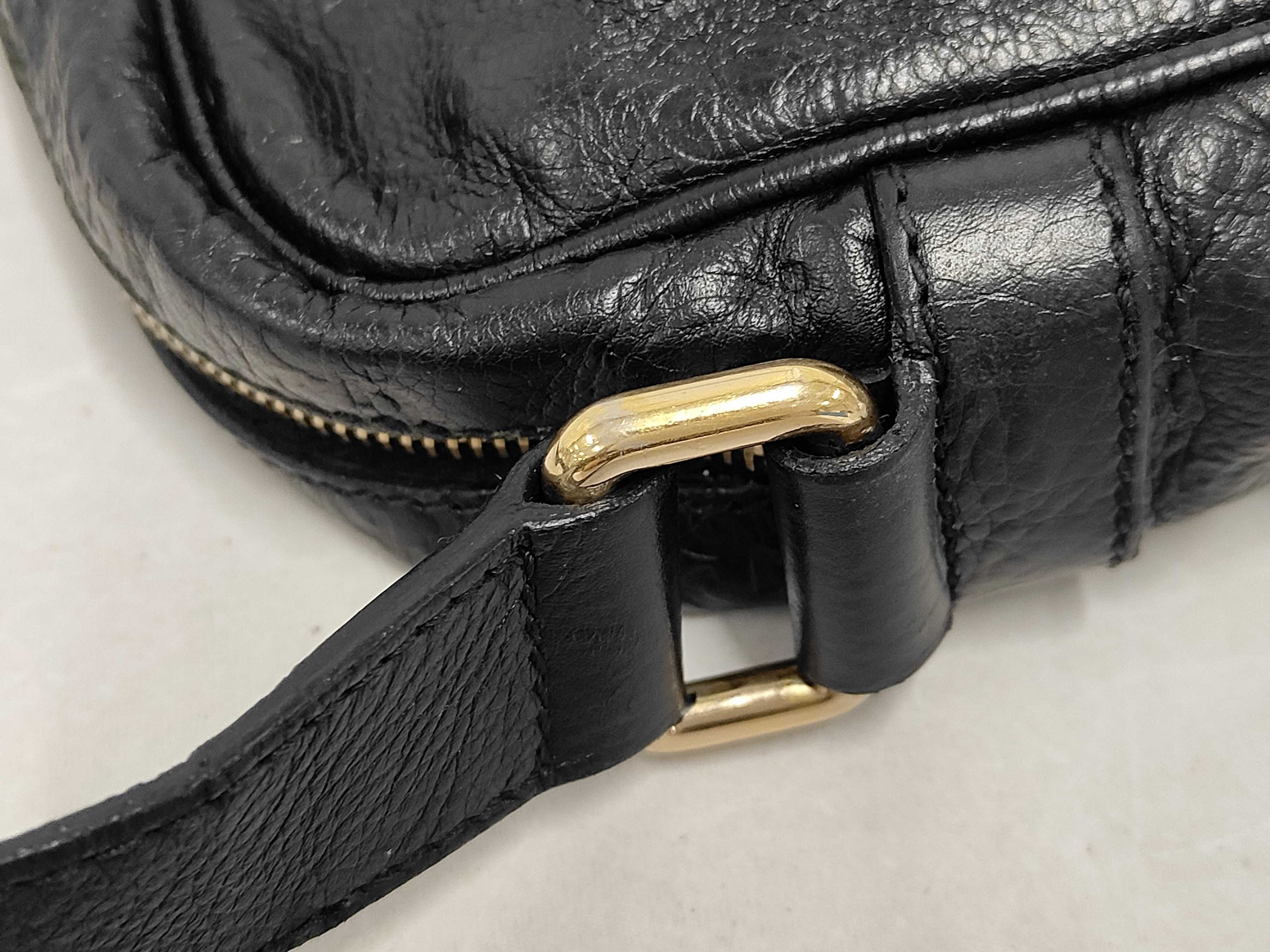 Guccissima Leather Shoulder Bag, Black, Serial Numbered Shoulder Bag — view 6