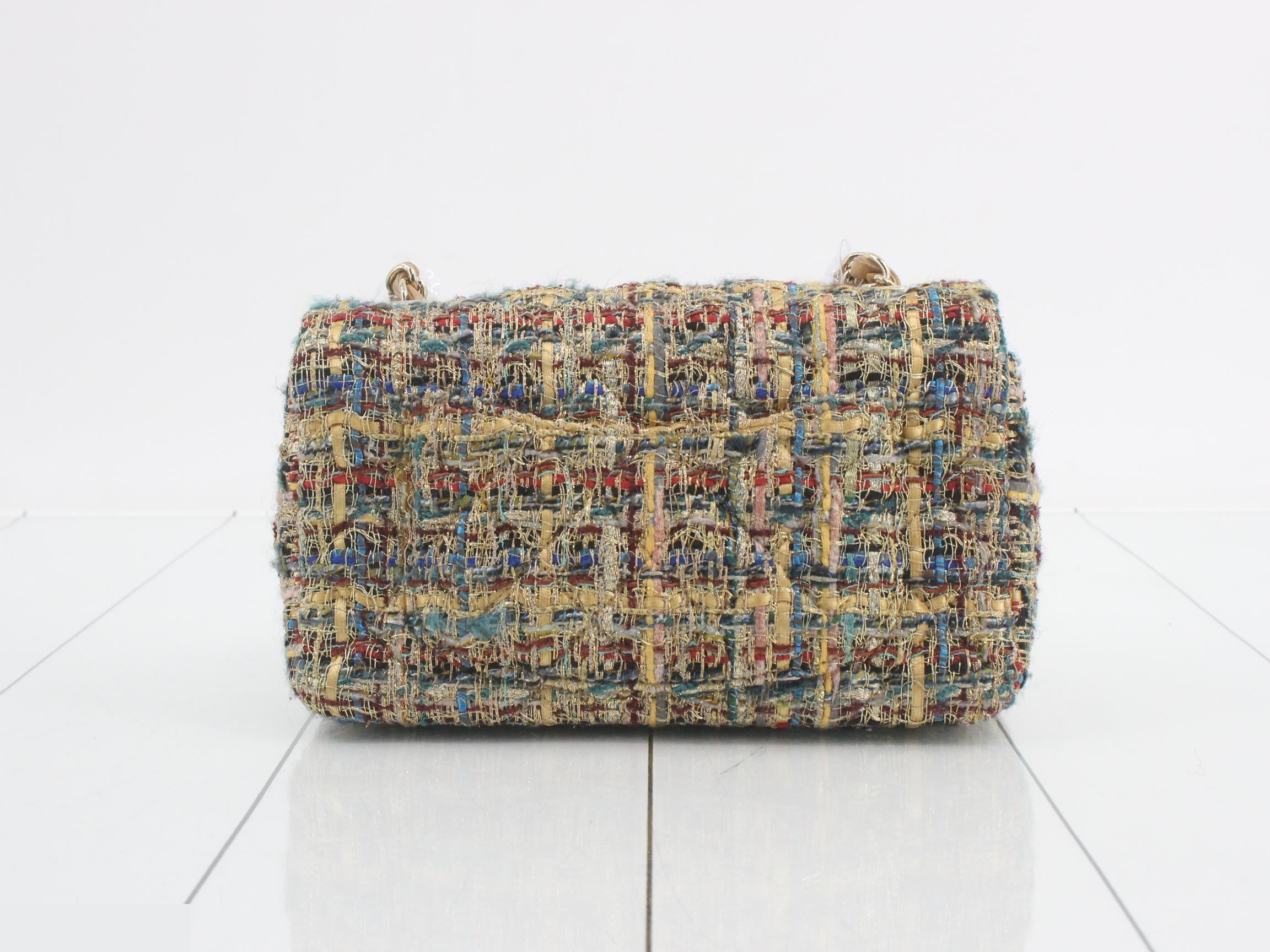 Paris Egypt Tweed Matelassé Shoulder Bag — view 2