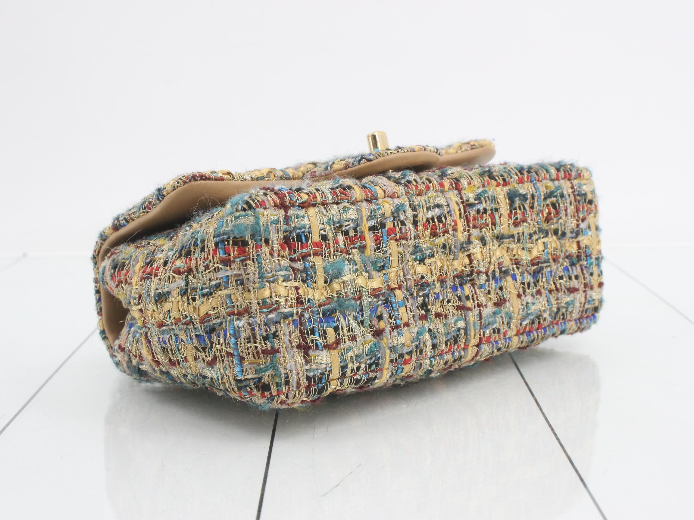 Paris Egypt Tweed Matelassé Shoulder Bag — view 5