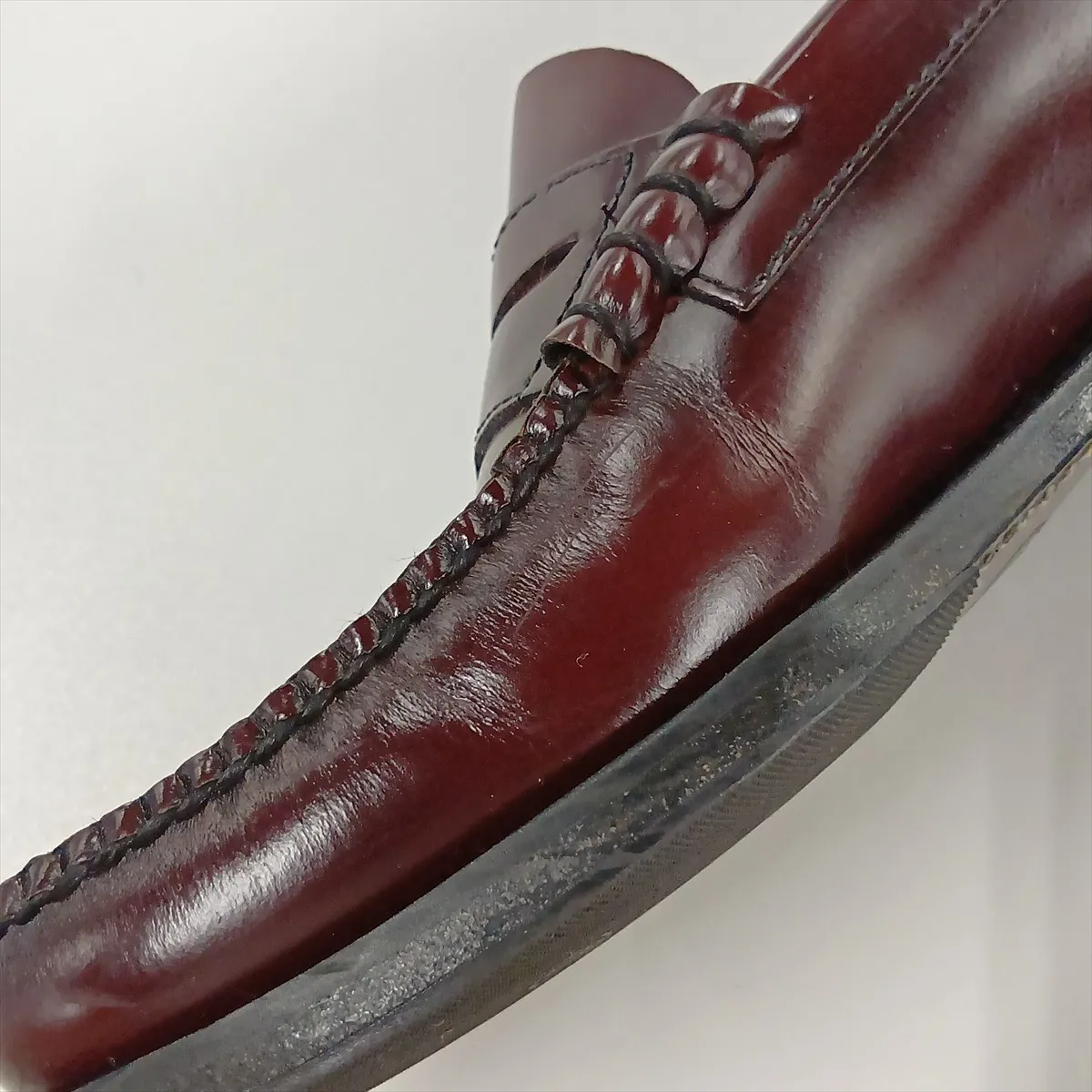 Leather Loafers, Size 7, Men's, Bordeaux, 2DB015, Coin Loafers — view 11