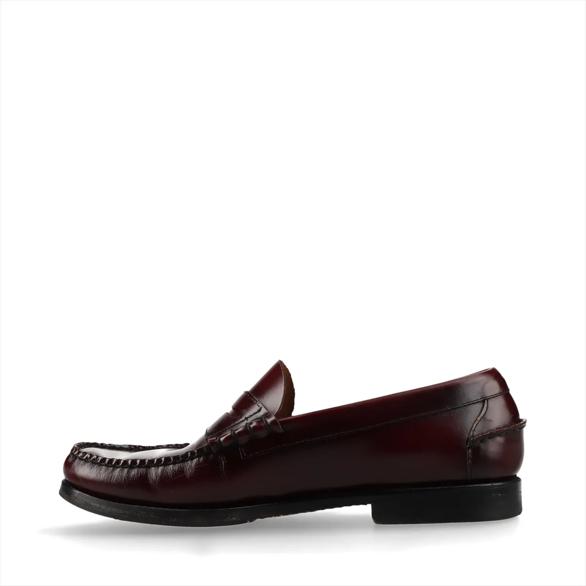 Leather Loafers, Size 7, Men's, Bordeaux, 2DB015, Coin Loafers — view 4
