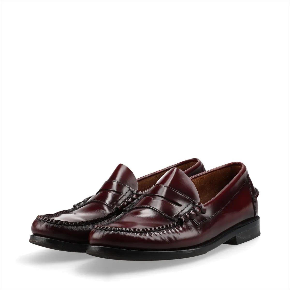 Leather Loafers, Size 7, Men's, Bordeaux, 2DB015, Coin Loafers — view 5