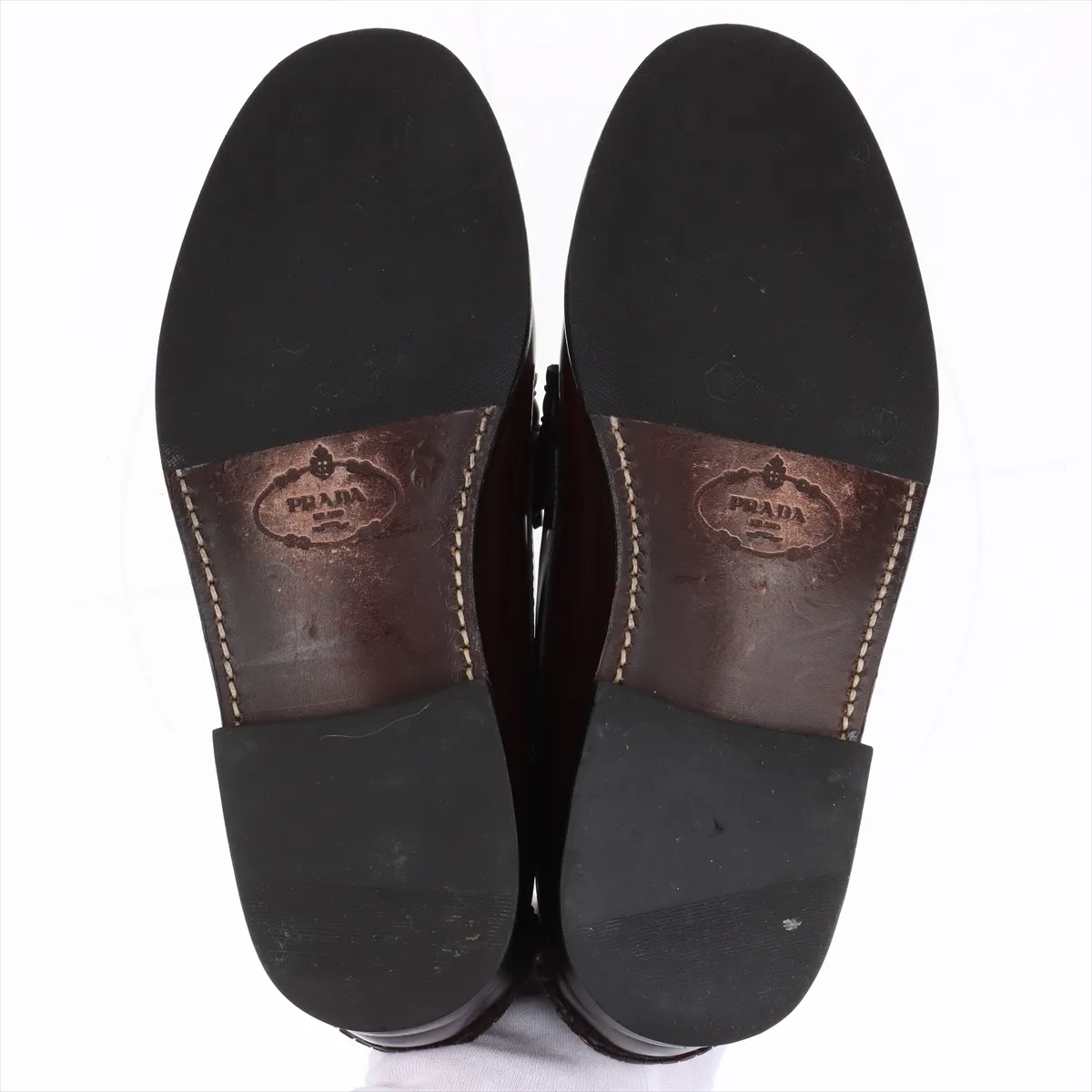 Leather Loafers, Size 7, Men's, Bordeaux, 2DB015, Coin Loafers — view 8