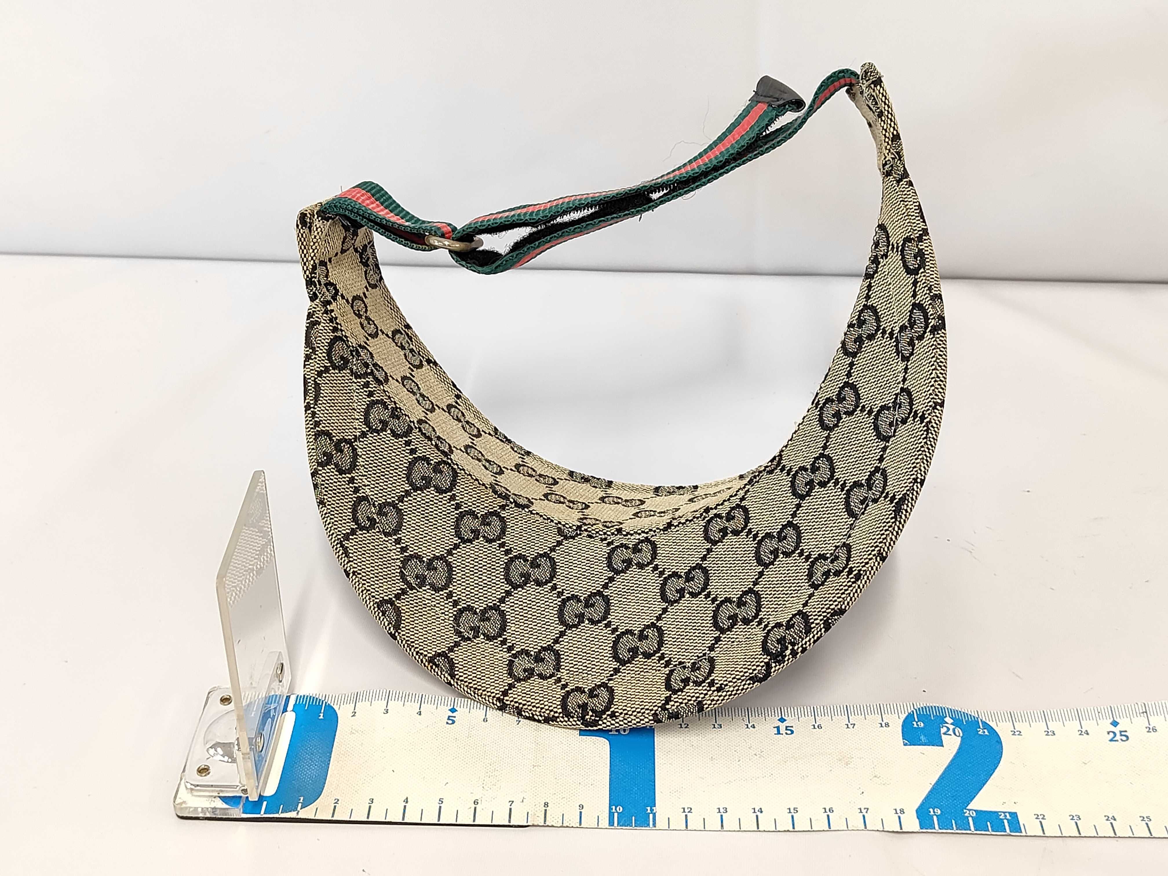 GG Canvas Sun Visor Sherry Line Belt — view 2