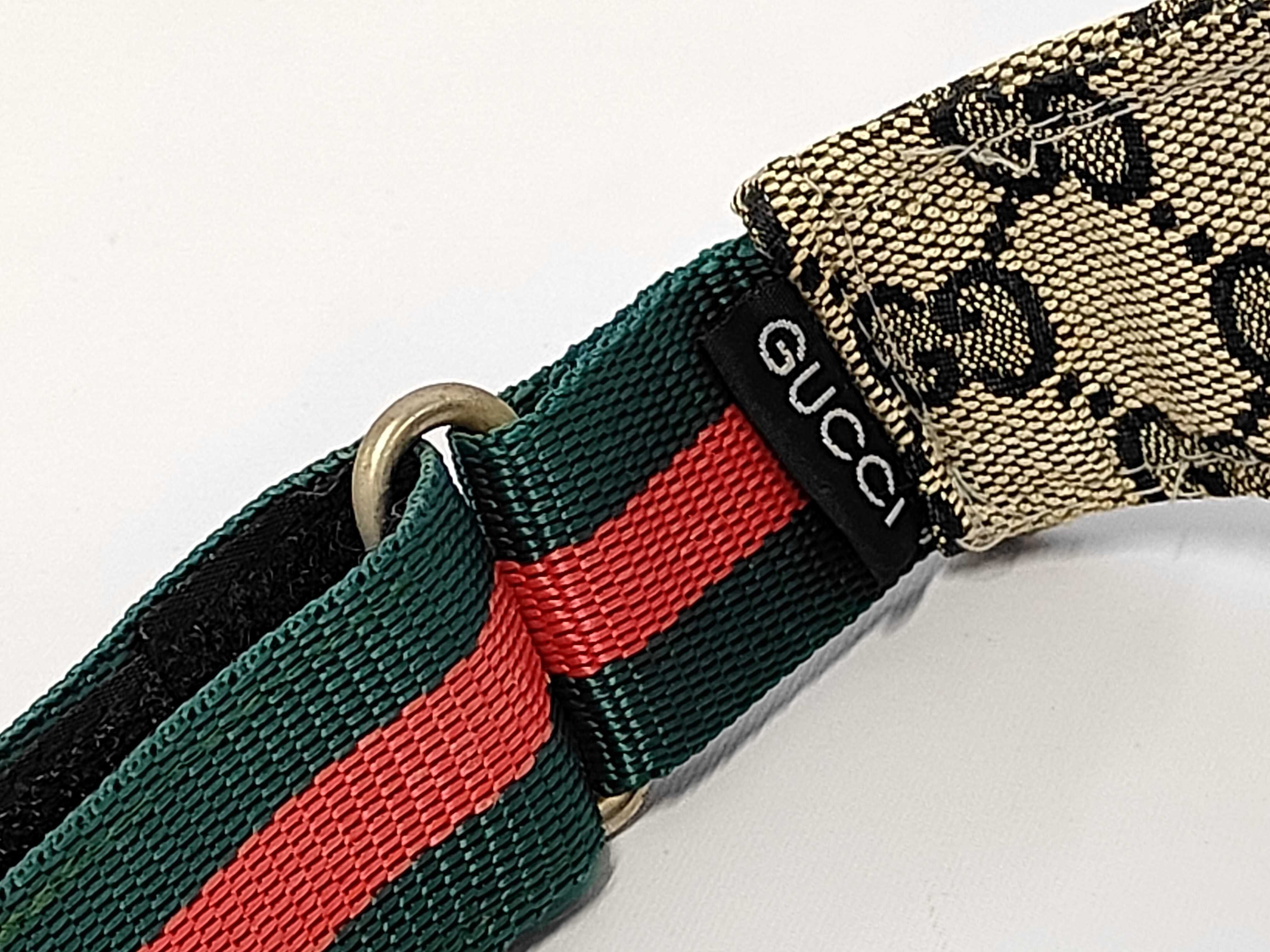 GG Canvas Sun Visor Sherry Line Belt — view 7