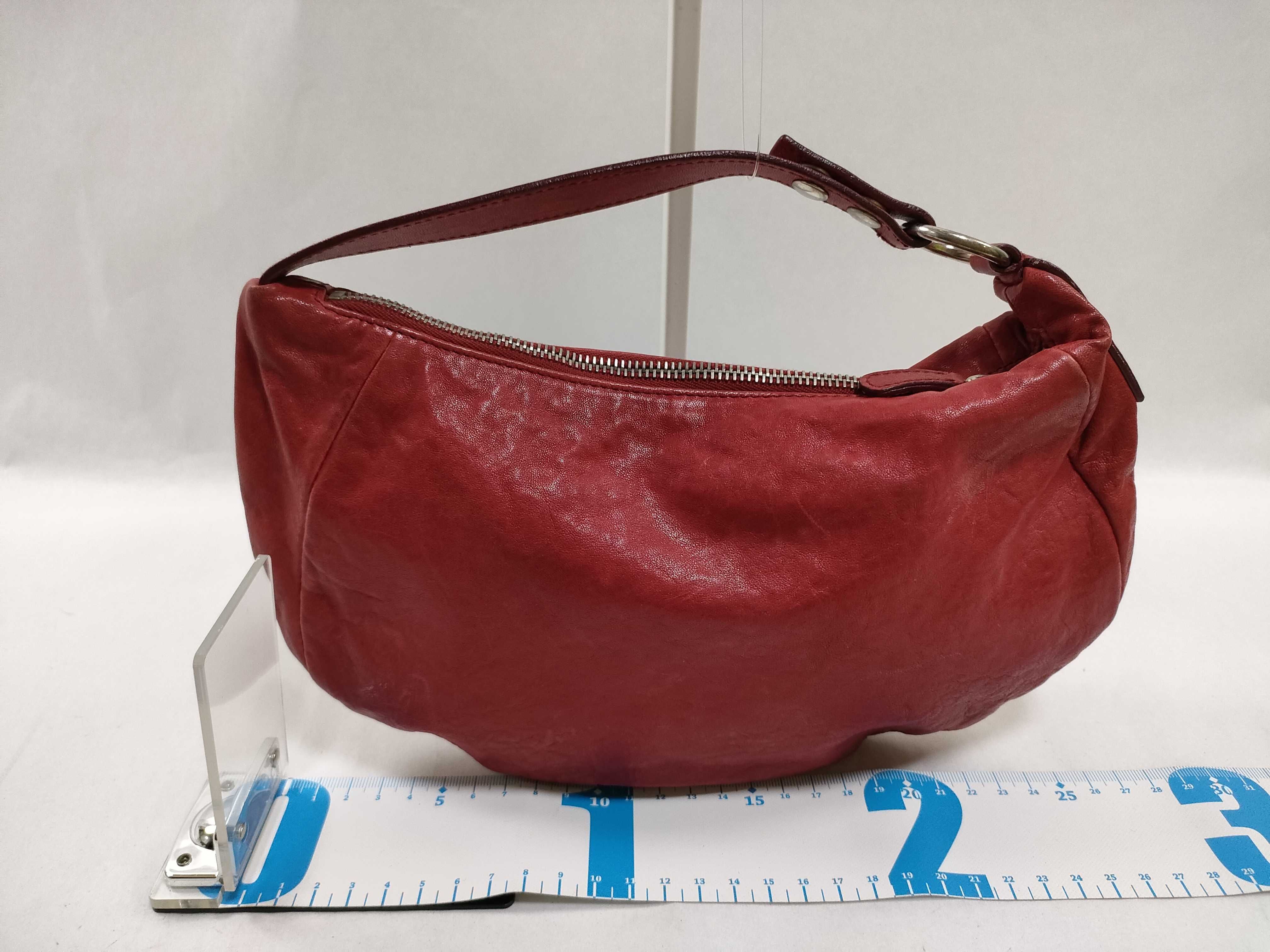 handbag, embossed logo, leather handbag — view 2