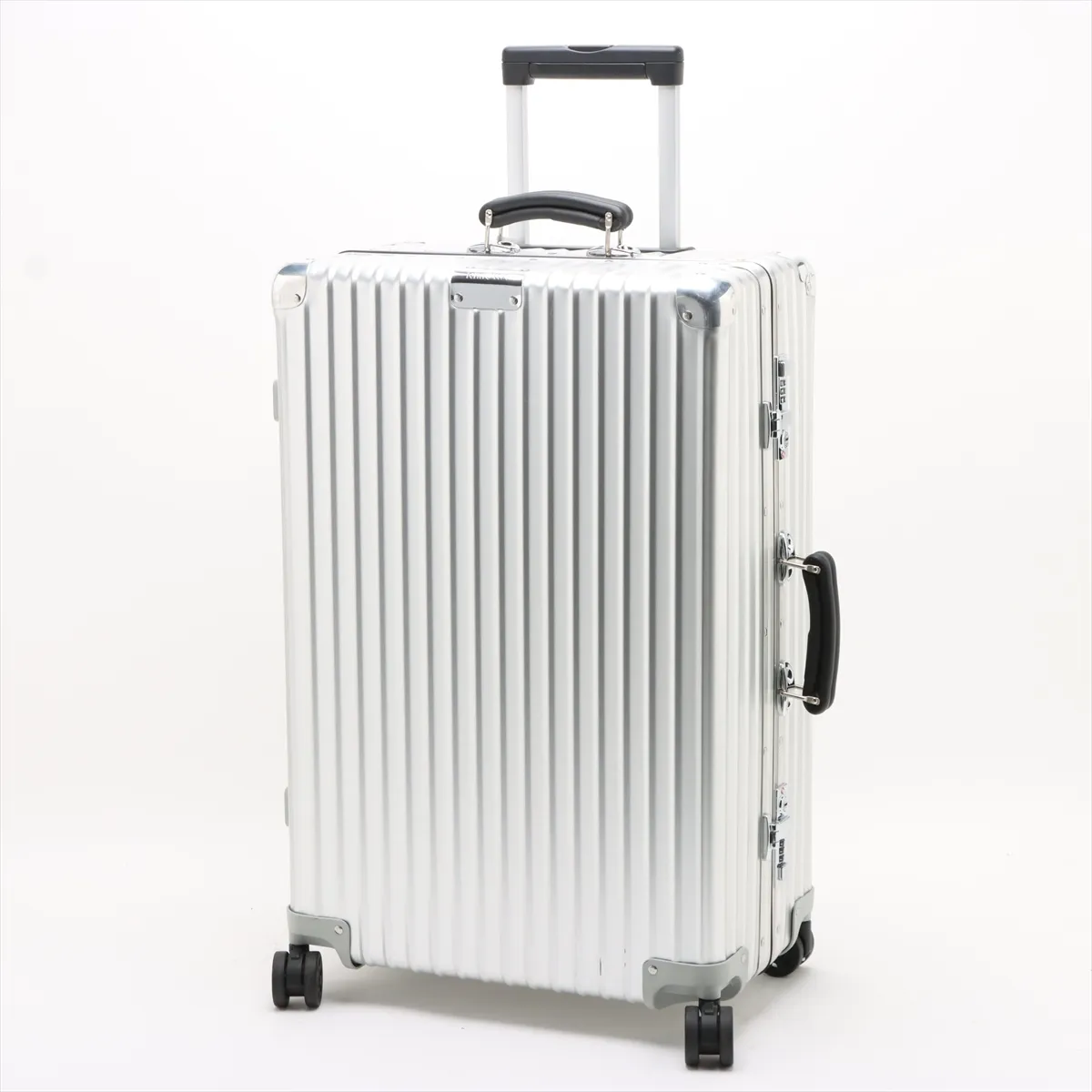 [Individually packaged] Rimowa Check-in M Aluminum Carry Case, Silver, Combination Lock: Left 000, Right 321, Pouch core broken — view 10