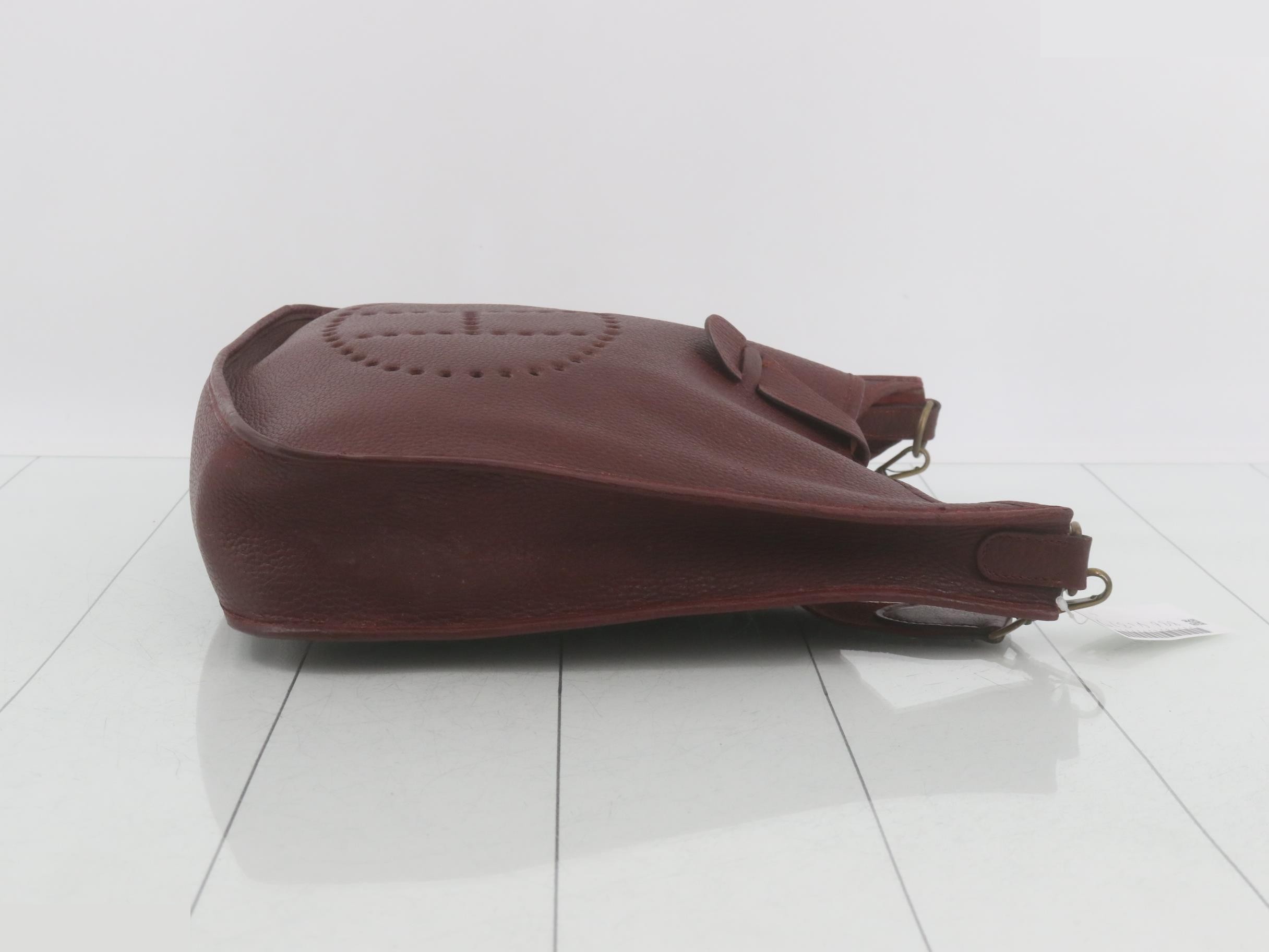 Evelyn Red, with P stamp, gold hardware. — view 3