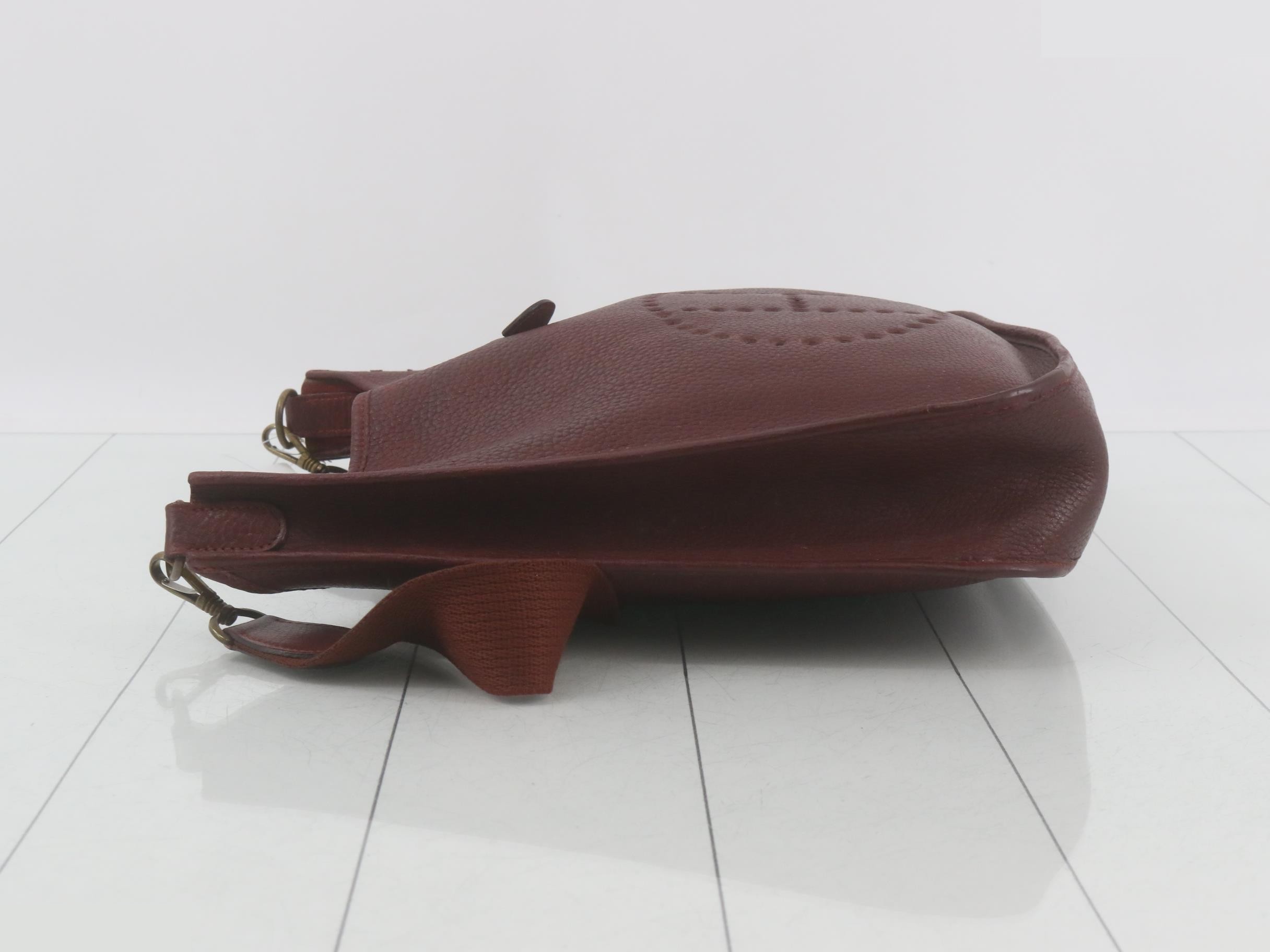 Evelyn Red, with P stamp, gold hardware. — view 4