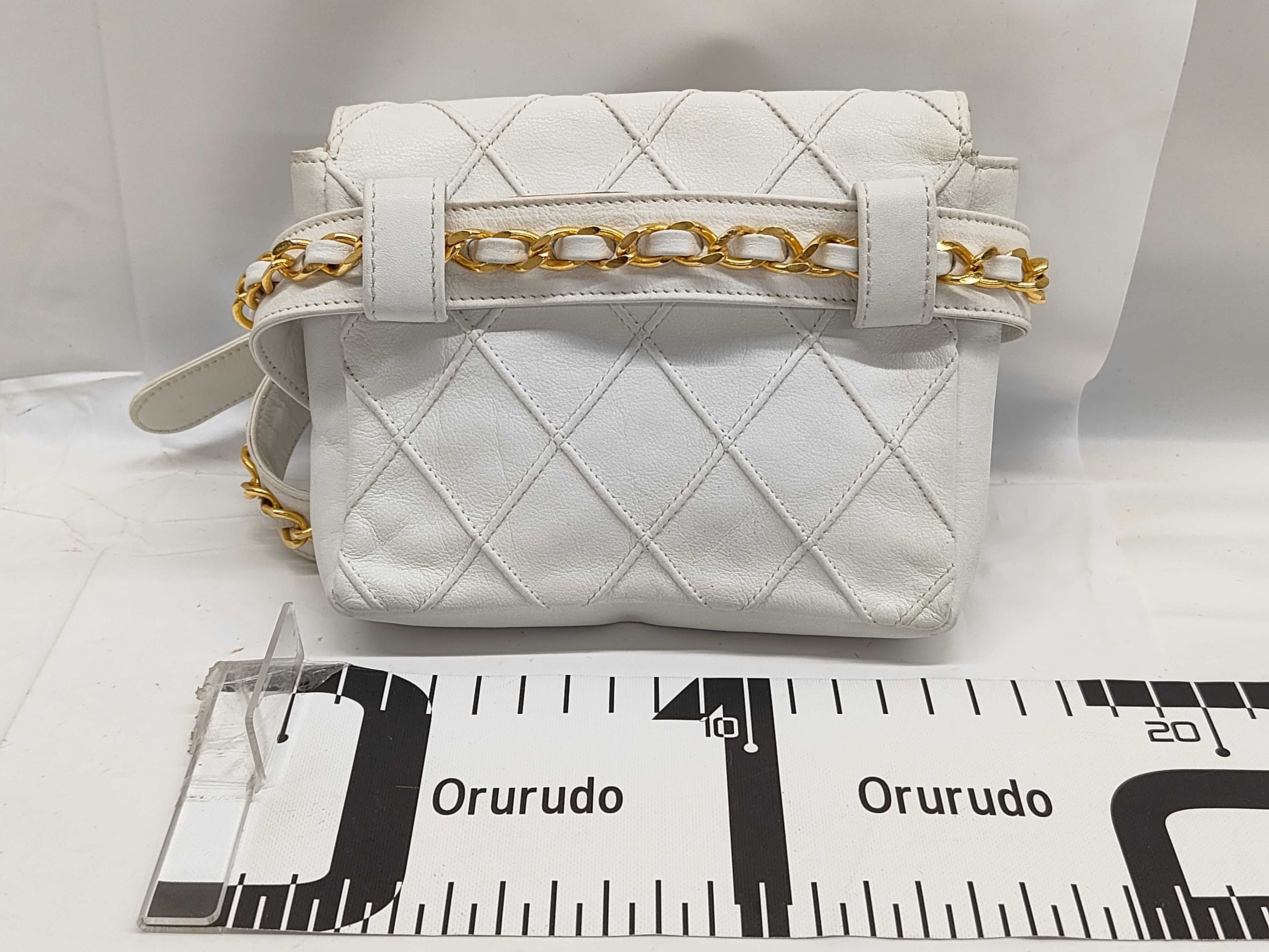 Lambskin Bicolore Waist Pouch Waist Bag White Waist Bag — view 2