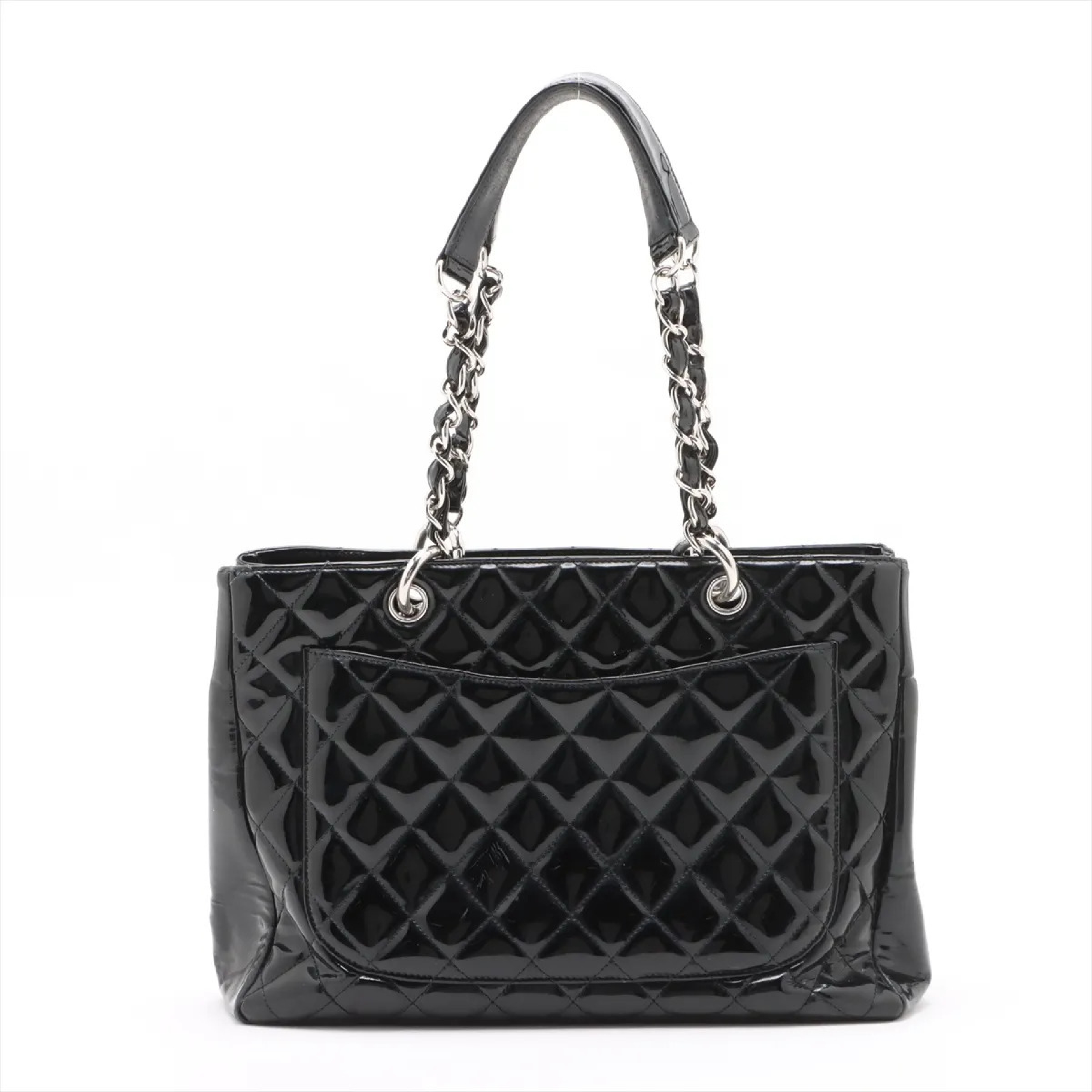 Patent Leather Chain Tote Bag 13183687 (Serial Number 13, A50995) — view 2