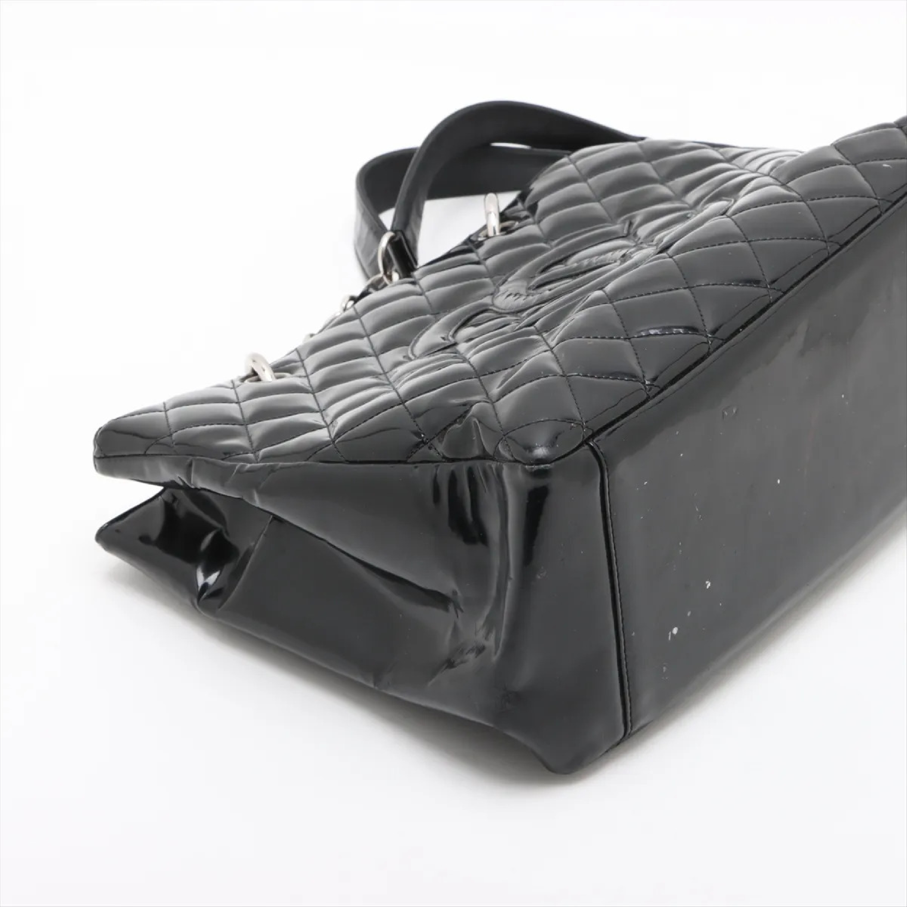 Patent Leather Chain Tote Bag 13183687 (Serial Number 13, A50995) — view 5