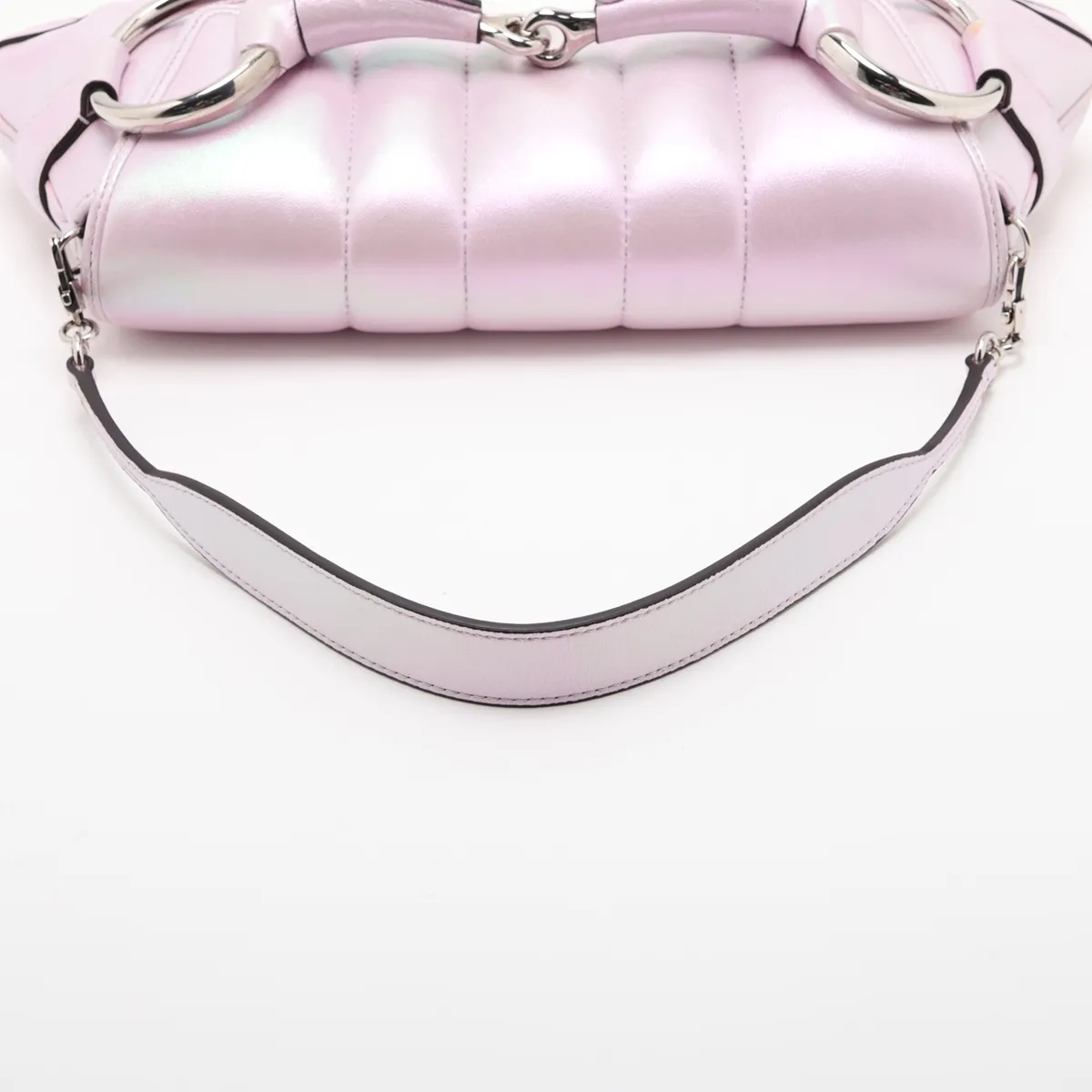 Horsebit 764255 Leather Shoulder Bag Pink Aurora — view 5
