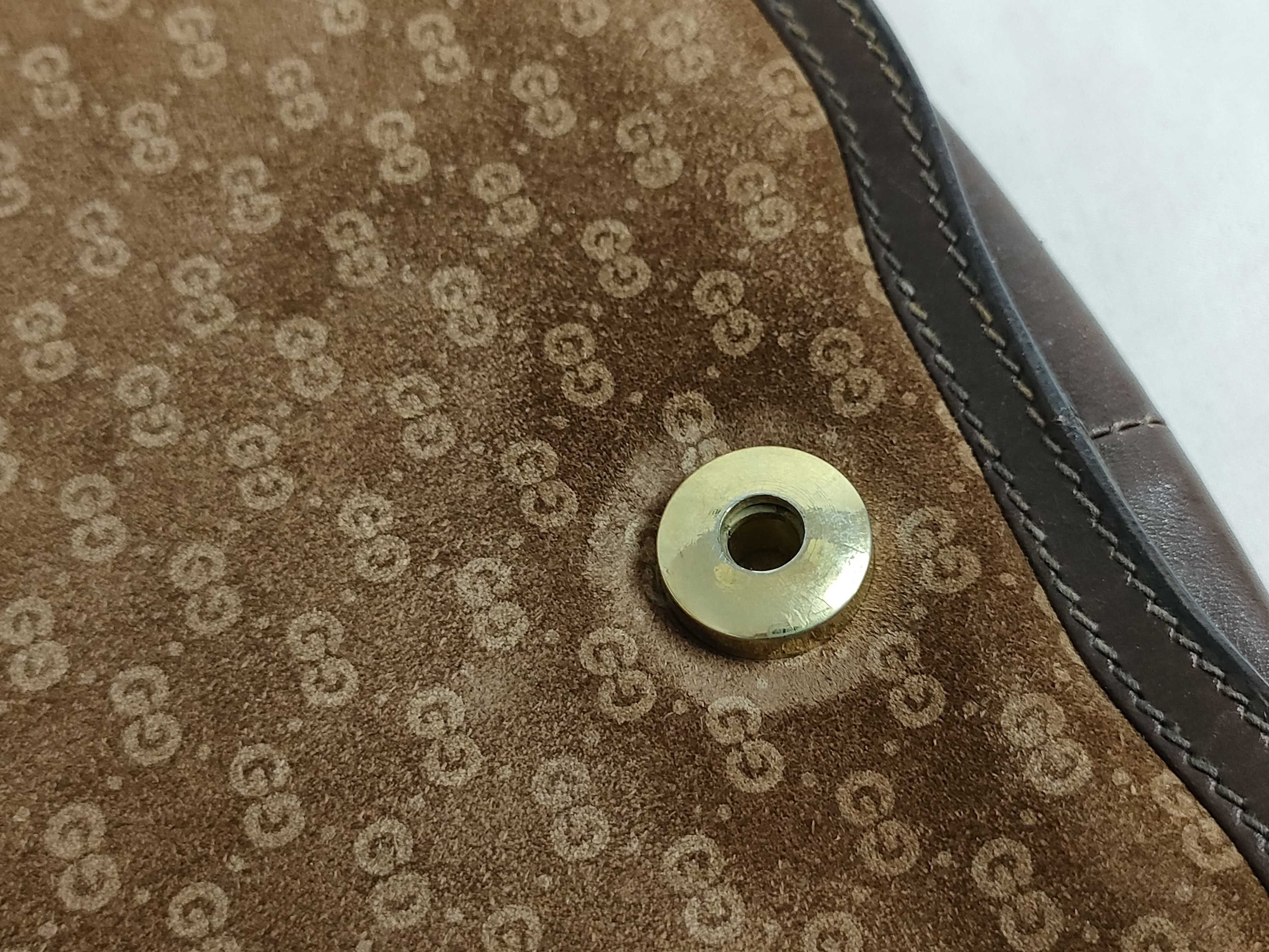 GG Micro GG Shoulder Bag, Suede Leather, Brown Shoulder Bag — view 14