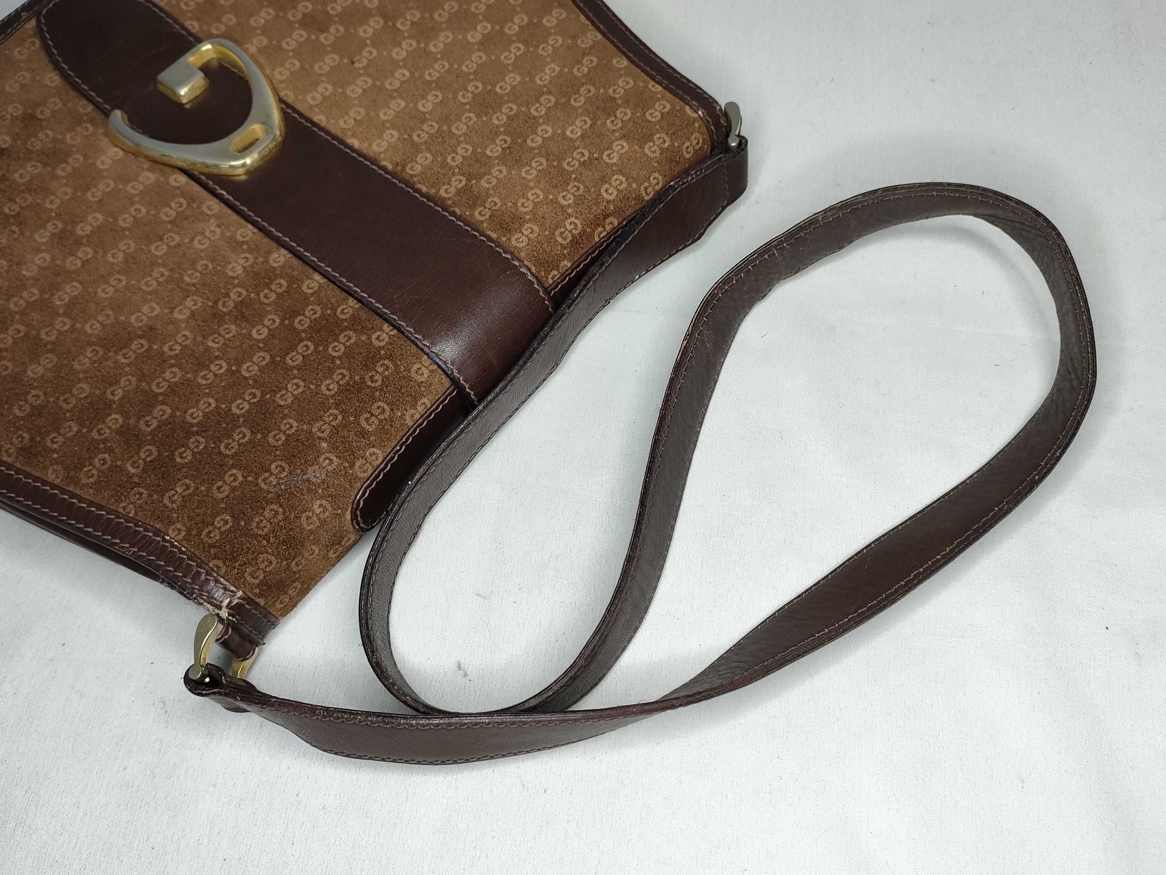 GG Micro GG Shoulder Bag, Suede Leather, Brown Shoulder Bag — view 3