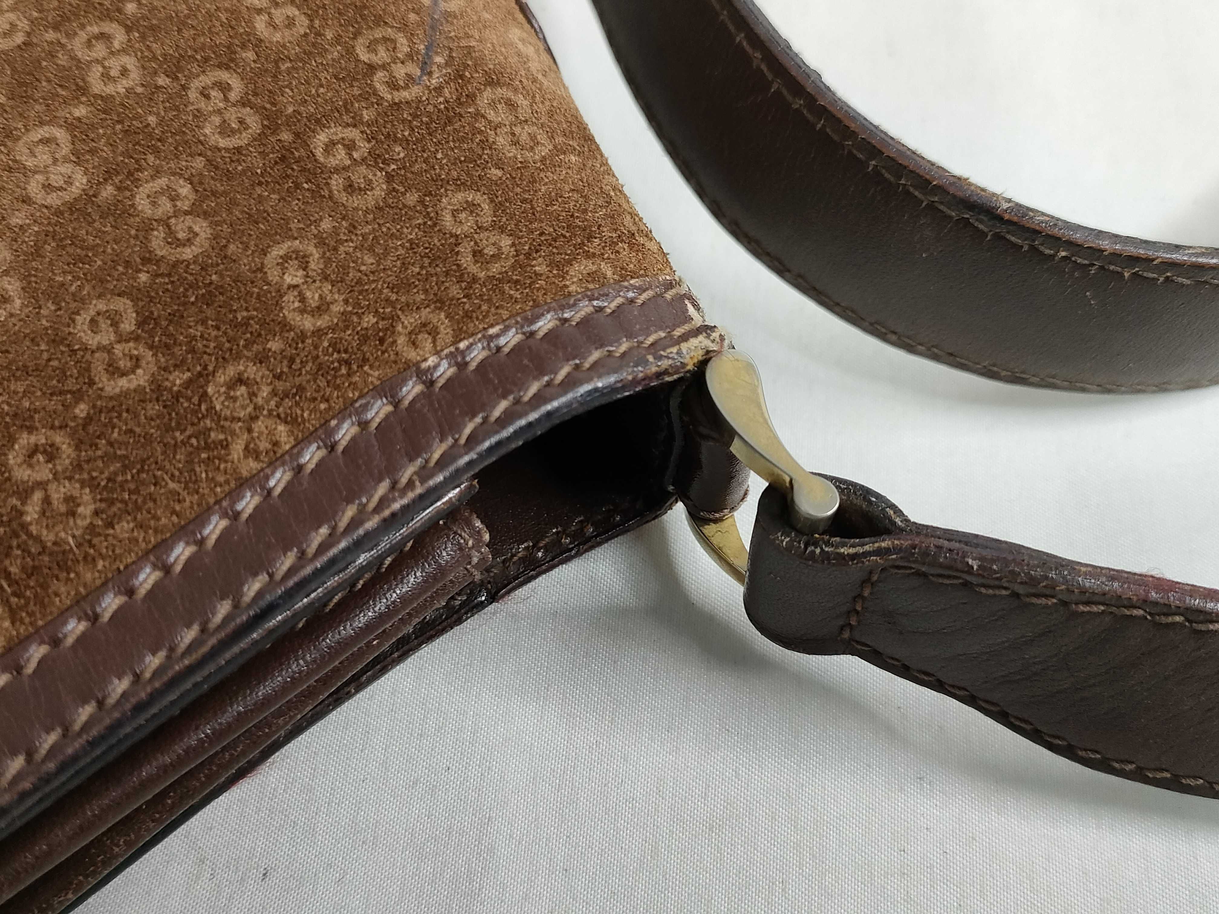 GG Micro GG Shoulder Bag, Suede Leather, Brown Shoulder Bag — view 5