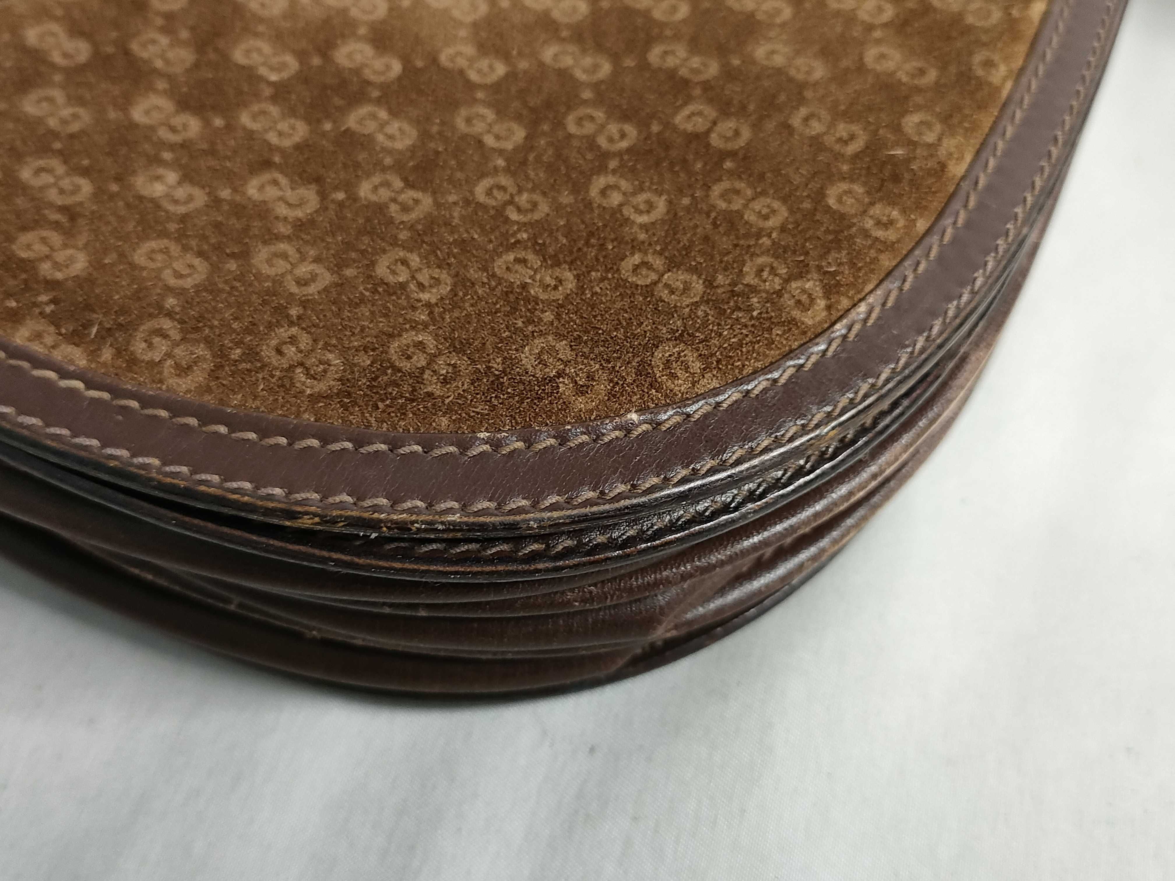 GG Micro GG Shoulder Bag, Suede Leather, Brown Shoulder Bag — view 6